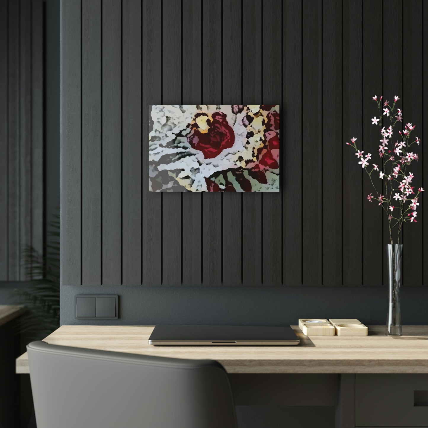 Acrylic Prints ... "A Friendly Flower" ... Pointsettia 'Pointing' ... Original Works ... (Supplied Photograph) ...