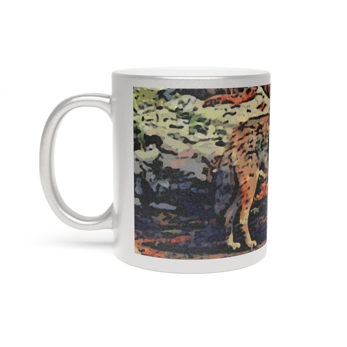 Metallic Mug (Silver\Gold) ... Coyote ... "Yosemite Valley: Circa May23 ... KPH Base Photo" ... Original Works ...
