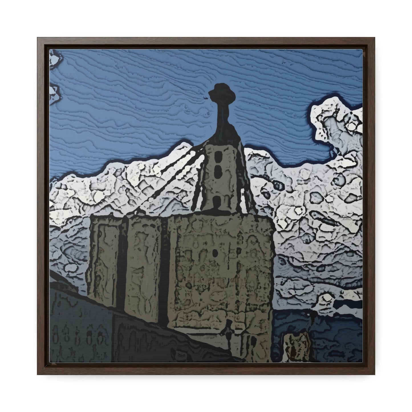 Gallery Canvas Wraps, Square Frame ..."ICP: Idaho County Propane ... 'Production Facilities Grangeville, Idaho' ... "  Original Works: Rendering Time: 10 Hours ...