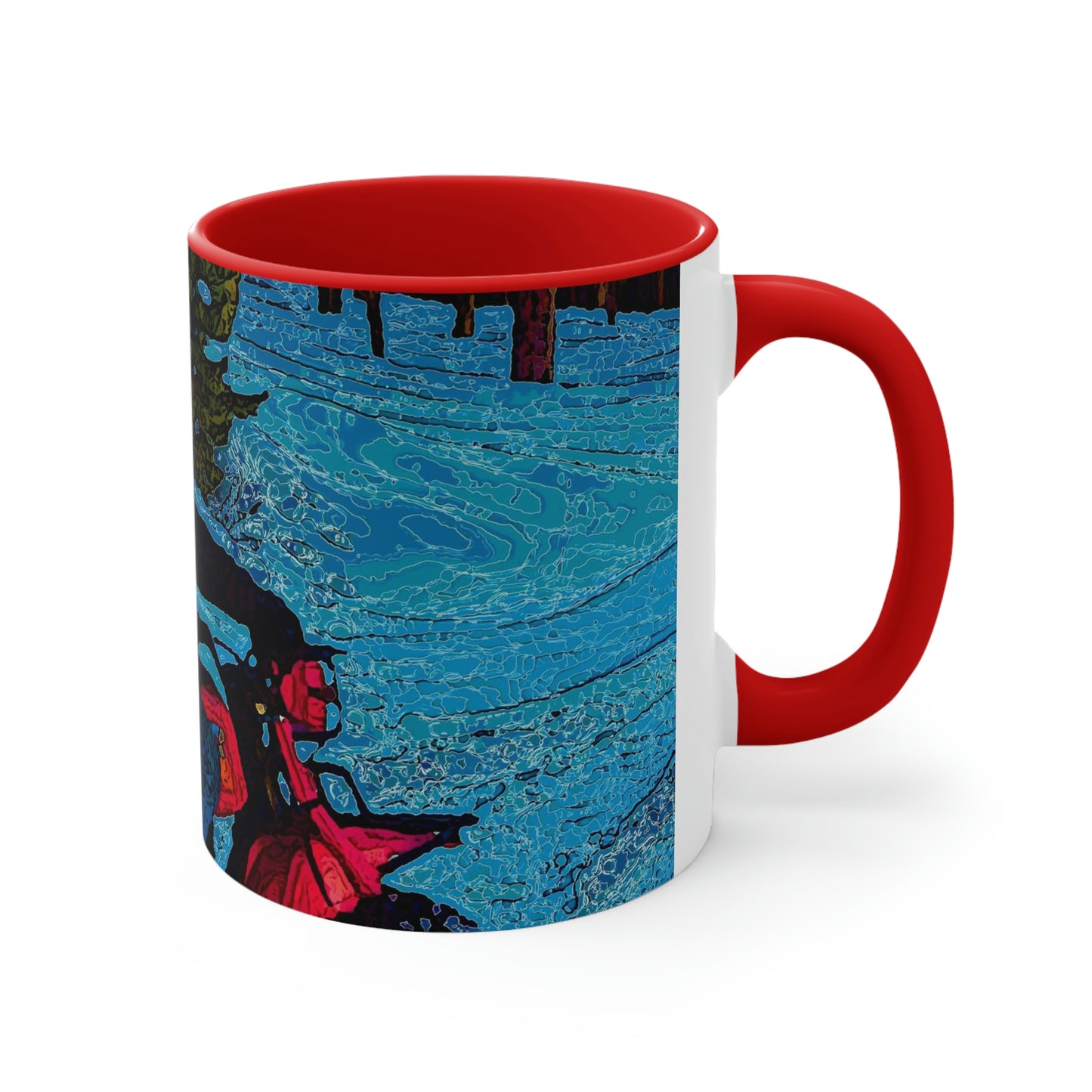 Accent Coffee Mug, 11oz ... There's 2-Wheelin ... There's 4-Wheelin ... 'And-Of-Course' ... "There's 3-Wheelin-In-The-Snow" ...  Original Works ...