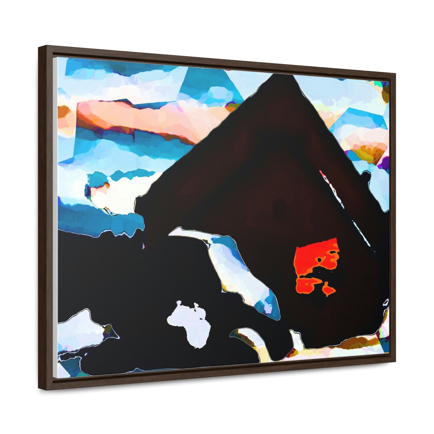 Gallery Canvas Wraps, Horizontal Frame ... After An Intense Snow Storm ... 'Digging Out' ... A Vehicle & Cabin "In The Mountains" ... March 2023 ... Original Works ...