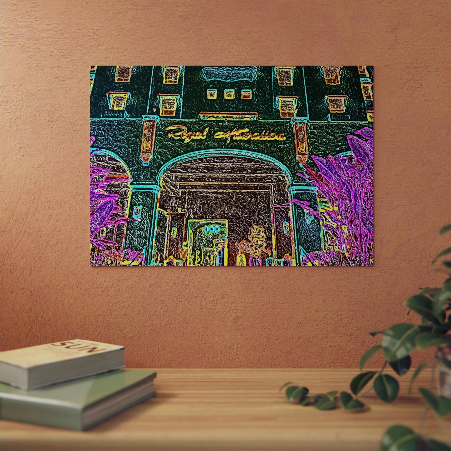 Aluminum Composite Panels ... "Entrez-Vous S'Il Vous Plait" ... The Grand Entrance: The Royal Hawai'ian (The Pink Palace) ... Waikiki, Honolulu, Oahu, HI ... October 2014 ... Original Works ...
