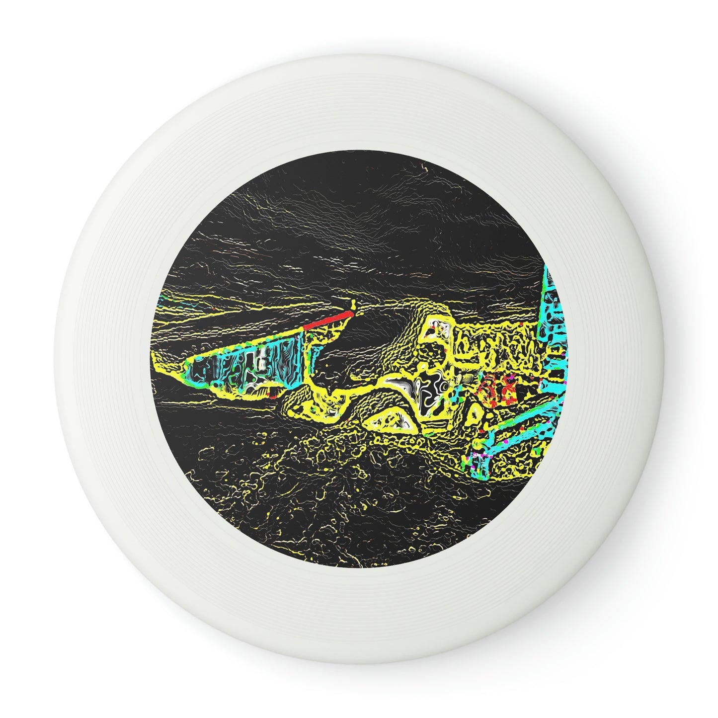 Wham-O Frisbee ... "Snow Vehicle In Snow Storm At-Rest" ... Circa 12Mar23 ... Central Idaho ... 18-Hours Rendering Time: Original Works ...