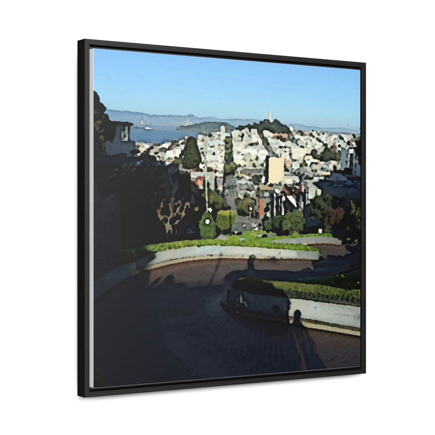 Gallery Canvas Wraps, Square Frame ...  "Lombard Street San Francisco, CA, USA" ... Family Archives 1970's ... Original Works ...