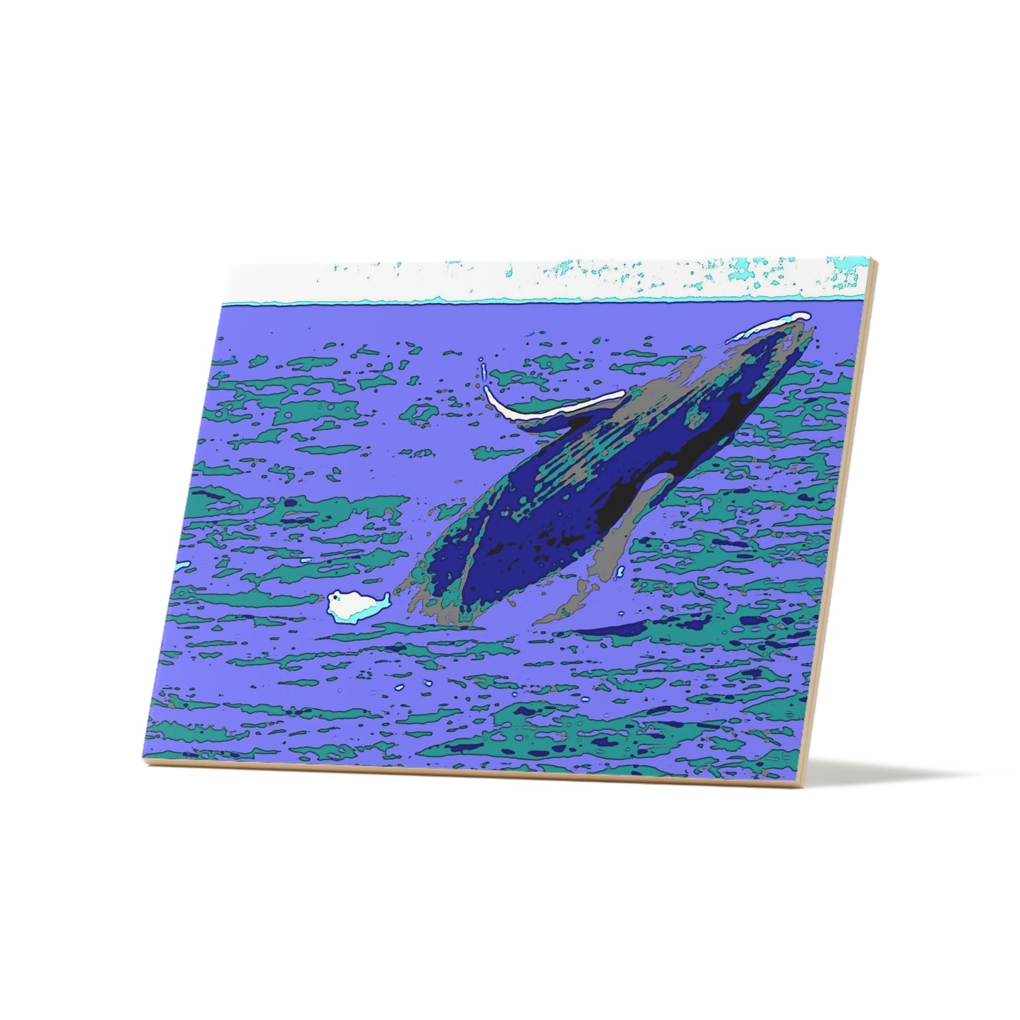 Ceramic Photo Tile ... Baby Humpback Breaching ... Maui, HI: April 2022 ... "Family Archives: KPH" ... Original Works ...