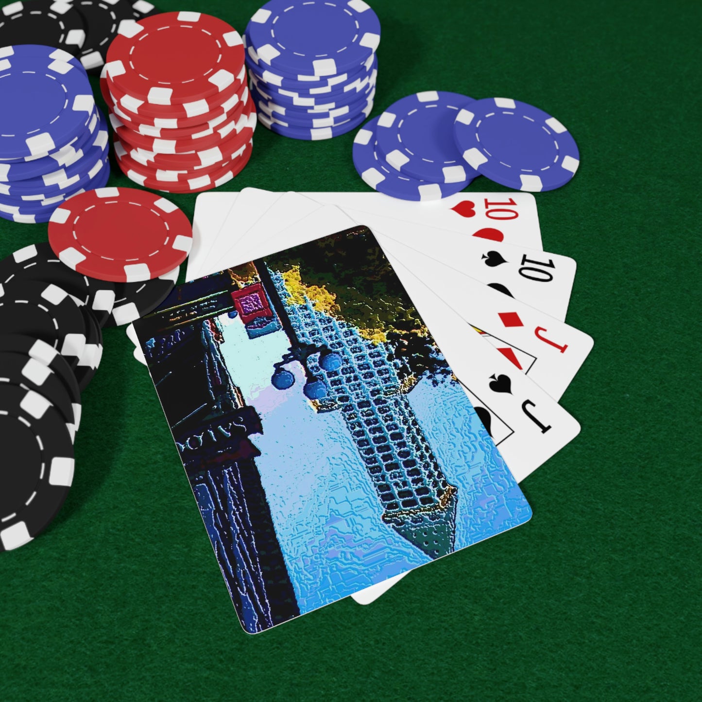 Custom Poker Cards ...  Pioneer Square & Smith Tower ... 'That World Famous View' ... Colleague Supplied Photo ... Original Works ...