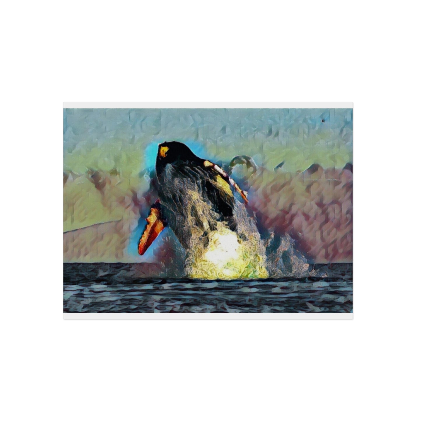 Aluminum Composite Panels ... An Extraordinary Humpback Breach ... 'With Explosive Energy' ... Family Archives (KPH) ... Circa: 21st Century. Maui, HI ... Original Works ...
