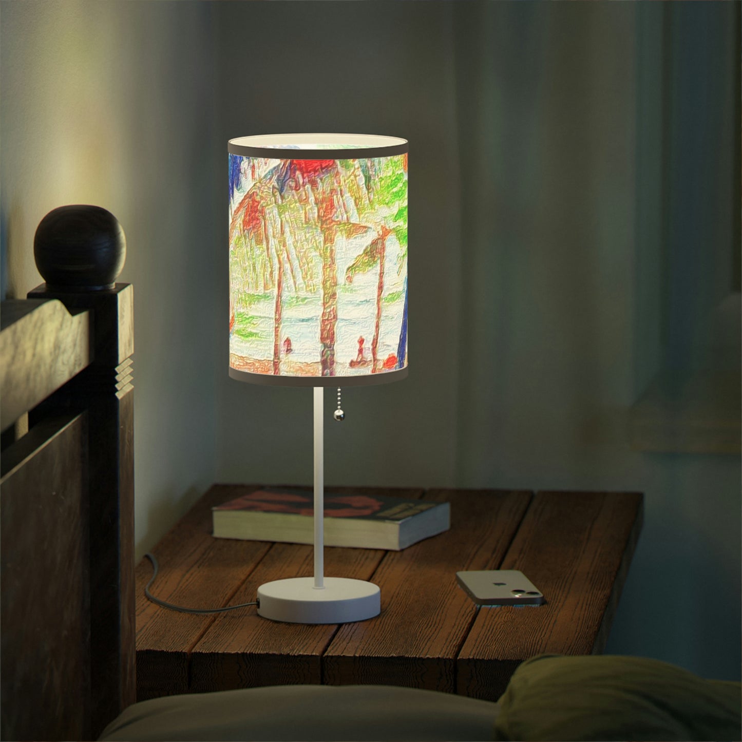 Lamp on a Stand, US|CA plug ... "The Royal Hawai'ian: Waikiki Beach_Beach" ... Honolulu, HI ... Ocotber 2014 (Halloween) ... Original Works ...
