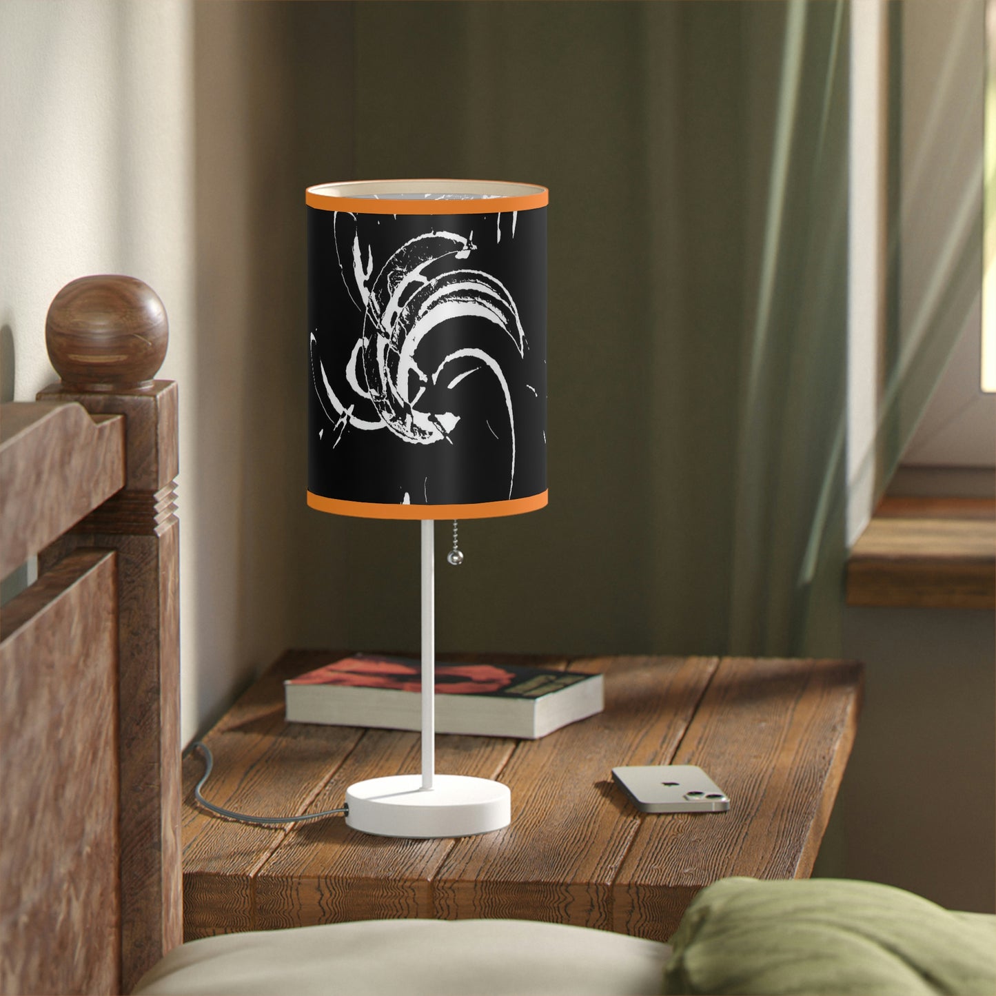 Lamp on a Stand, US|CA plug ..."Waning Moon" ... Central Idaho ... October 2022 ... Rendering Time: 22 Hours ... Original Works ...