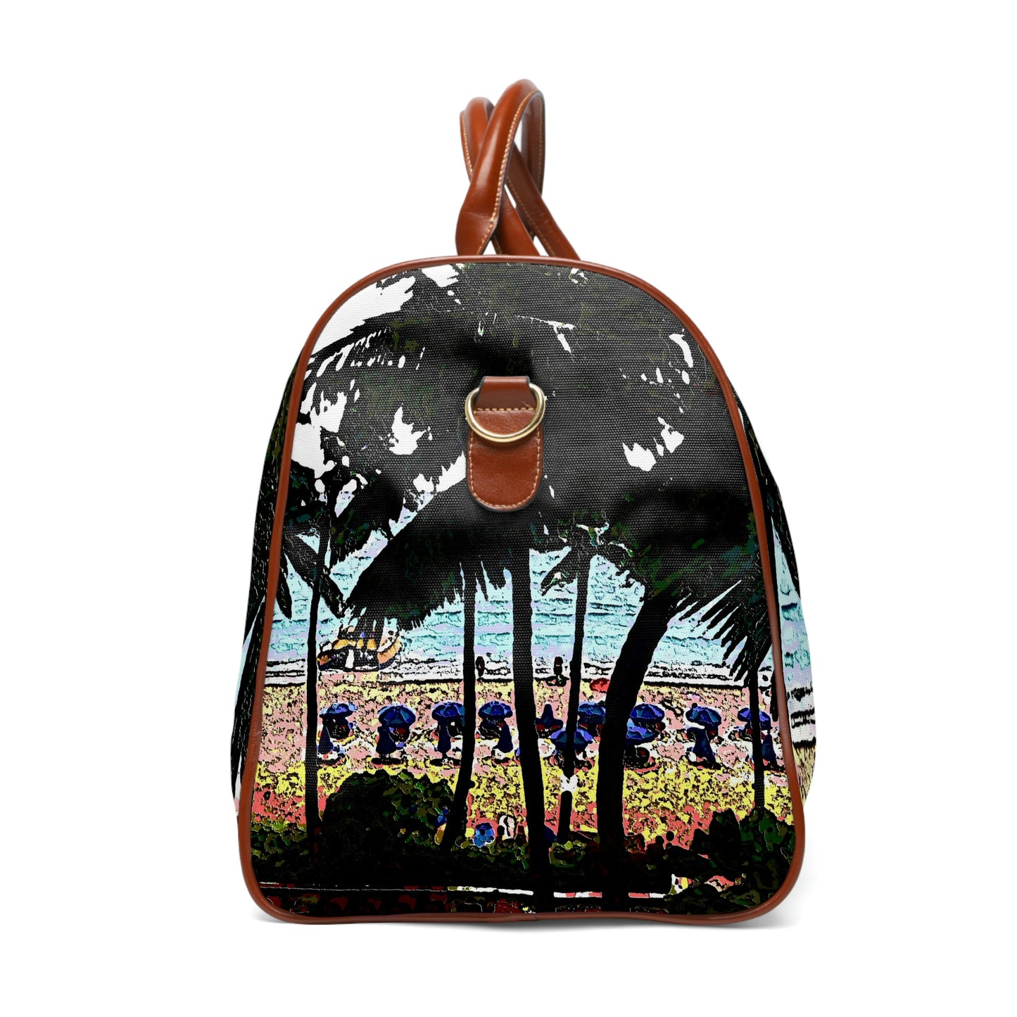 Waterproof Travel Bag ... "A Beautiful Beach Amongst The Palms" ... The Outrigger Waikiki, Honolulu, Oahu ... Original Works ...