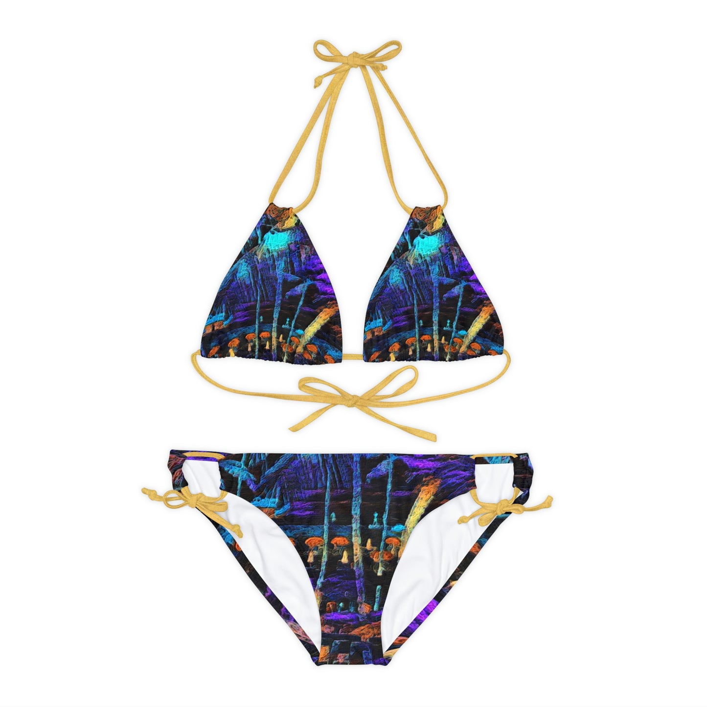 Strappy Bikini Set (AOP) ... "The Royal Hawai'ian: Waikiki Beach_Beach" ... Honolulu, HI ... Ocotber 2014 (Halloween) ... Original Works ...