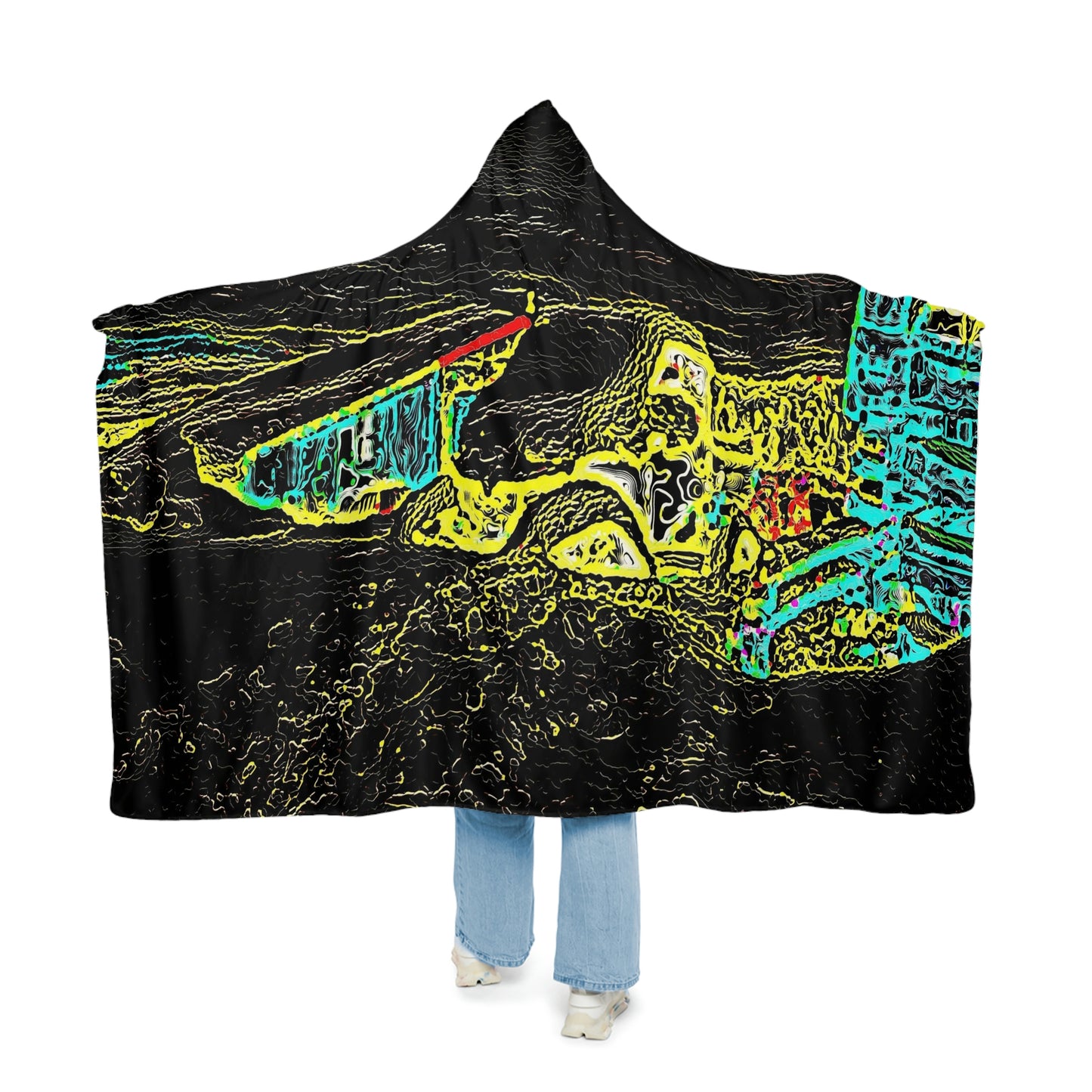 Snuggle Blanket ...  "Snow Vehicle In Snow Storm At-Rest" ... Circa 12Mar23 ... Central Idaho ... 18-Hours Rendering Time: Original Works ...