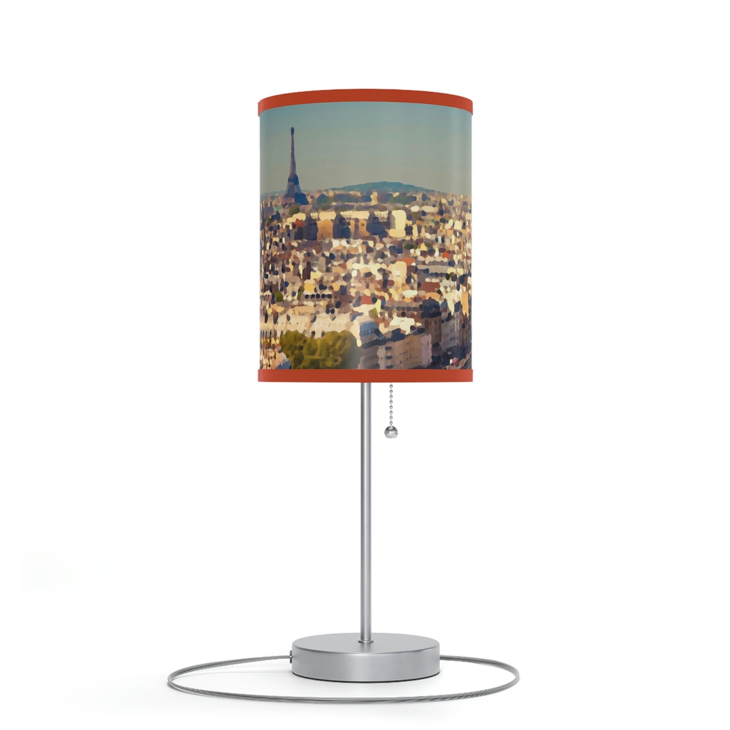 Lamp on a Stand, US|CA plug ... Au Paris ... "Along The River Seine" ... Barbara Joan Bonnell-Holt: 1972 ... Original Works ...