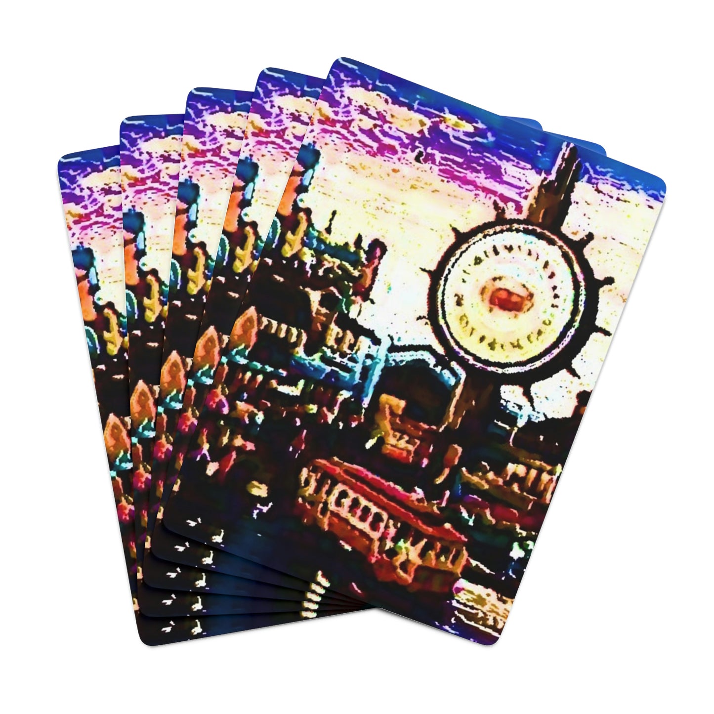 Custom Poker Cards ... "No.9 Fishermen's Grotto - Fishermen's Wharf, SF, California" ... Family Archives: 1970's ... Original Works ...