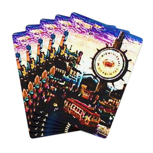 Custom Poker Cards ... "No.9 Fishermen's Grotto - Fishermen's Wharf, SF, California" ... Family Archives: 1970's ... Original Works ...