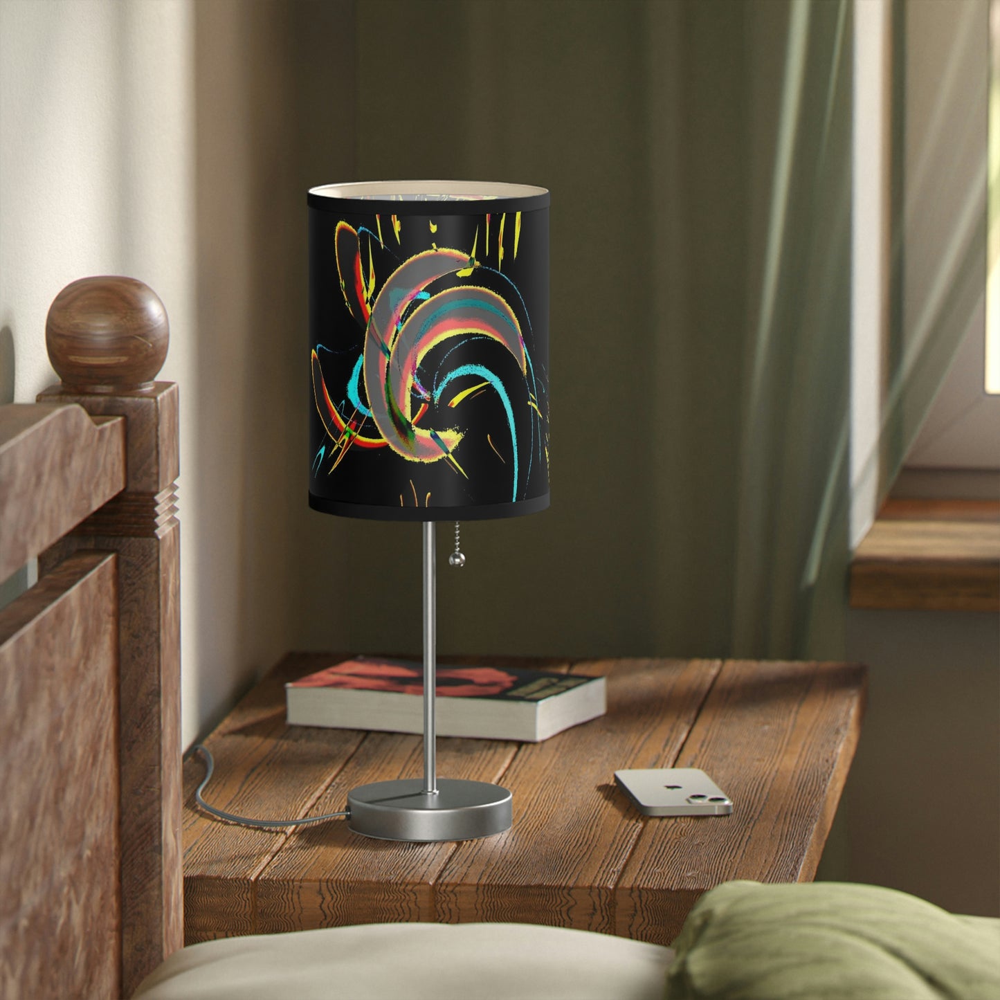 Lamp on a Stand, US|CA plug ... "Waning Moon" ... Central Idaho ... October 2022 ... Rendering Time: 22 Hours ... Original Works ...