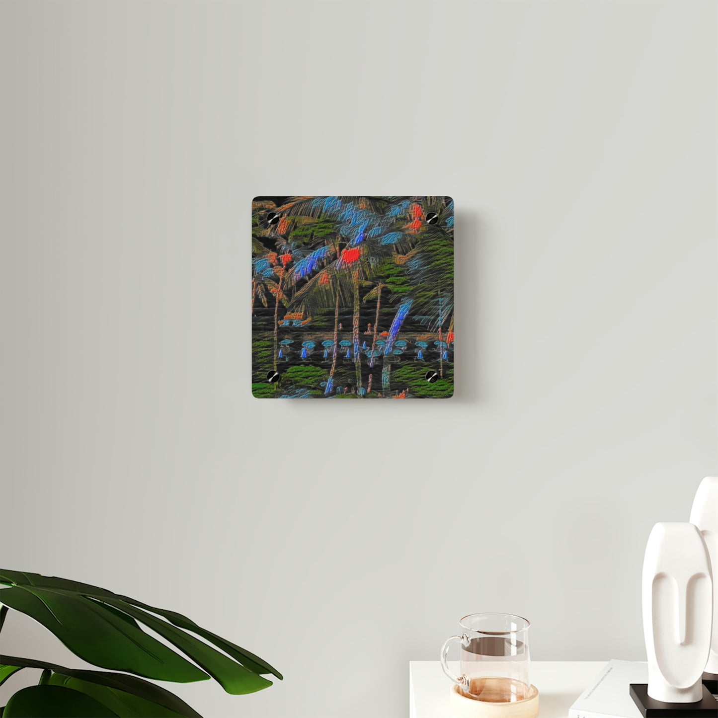 Acrylic Wall Art Panels ... "The Royal Hawai'ian: Waikiki Beach_Beach" ... Honolulu, HI ... Ocotber 2014 (Halloween) ... Original Works ...