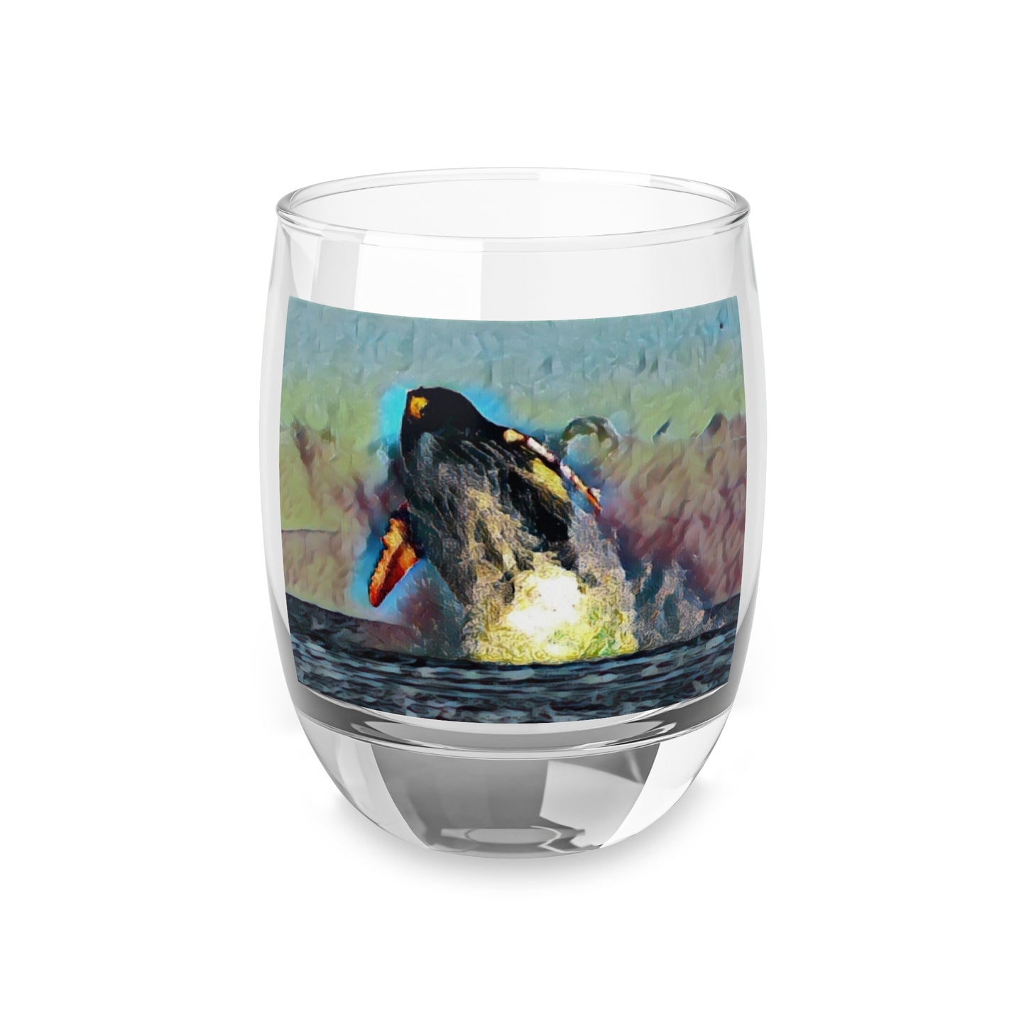 Whiskey Glass ... An Extraordinary Humpback Breach ... 'With Explosive Energy' ... Family Archives (KPH) ... Circa: 21st Century. Maui, HI ... Original Works ...