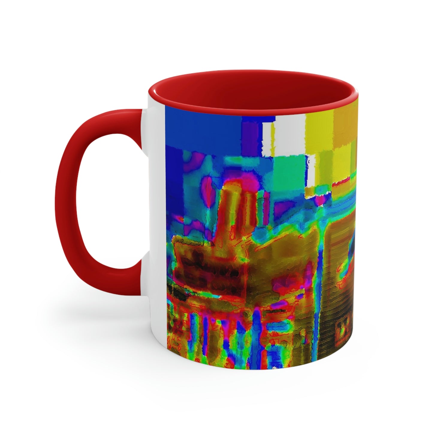 Accent Coffee Mug, 11oz ...  In-A-Hurry & Stressed? ... Remember: Keep "Clam" ... Clam_Happy ...  'Ivars: Seattle Waterfront' ... Personal Archives ... Original Works ...