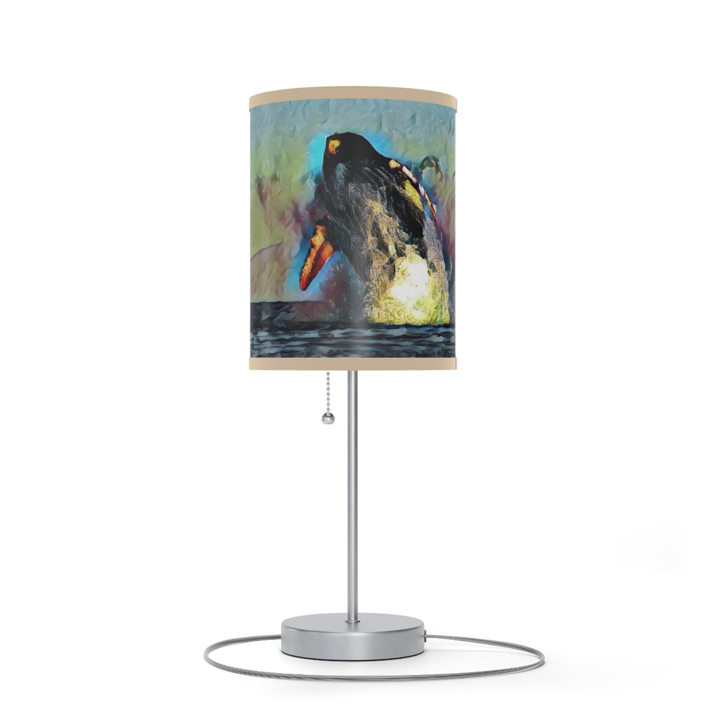 Lamp on a Stand, US|CA plug ... An Extraordinary Humpback Breach ... 'With Explosive Energy' ... Family Archives (KPH) ... Circa: 21st Century. Maui, HI ... Original Works ...