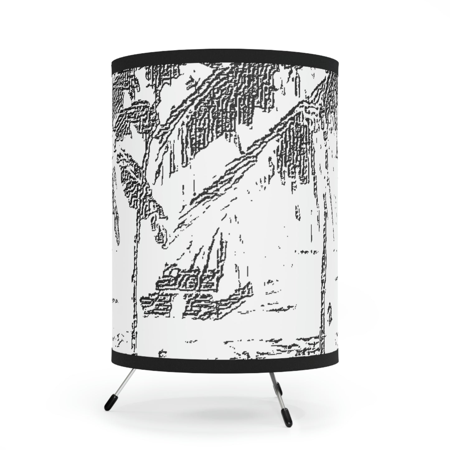 Tripod Lamp with High-Res Printed Shade, US\CA plug ... "The Royal Hawai'ian: Waikiki Beach_Beach" ... Honolulu, HI ... Ocotber 2014 (Halloween) ... Original Works ...