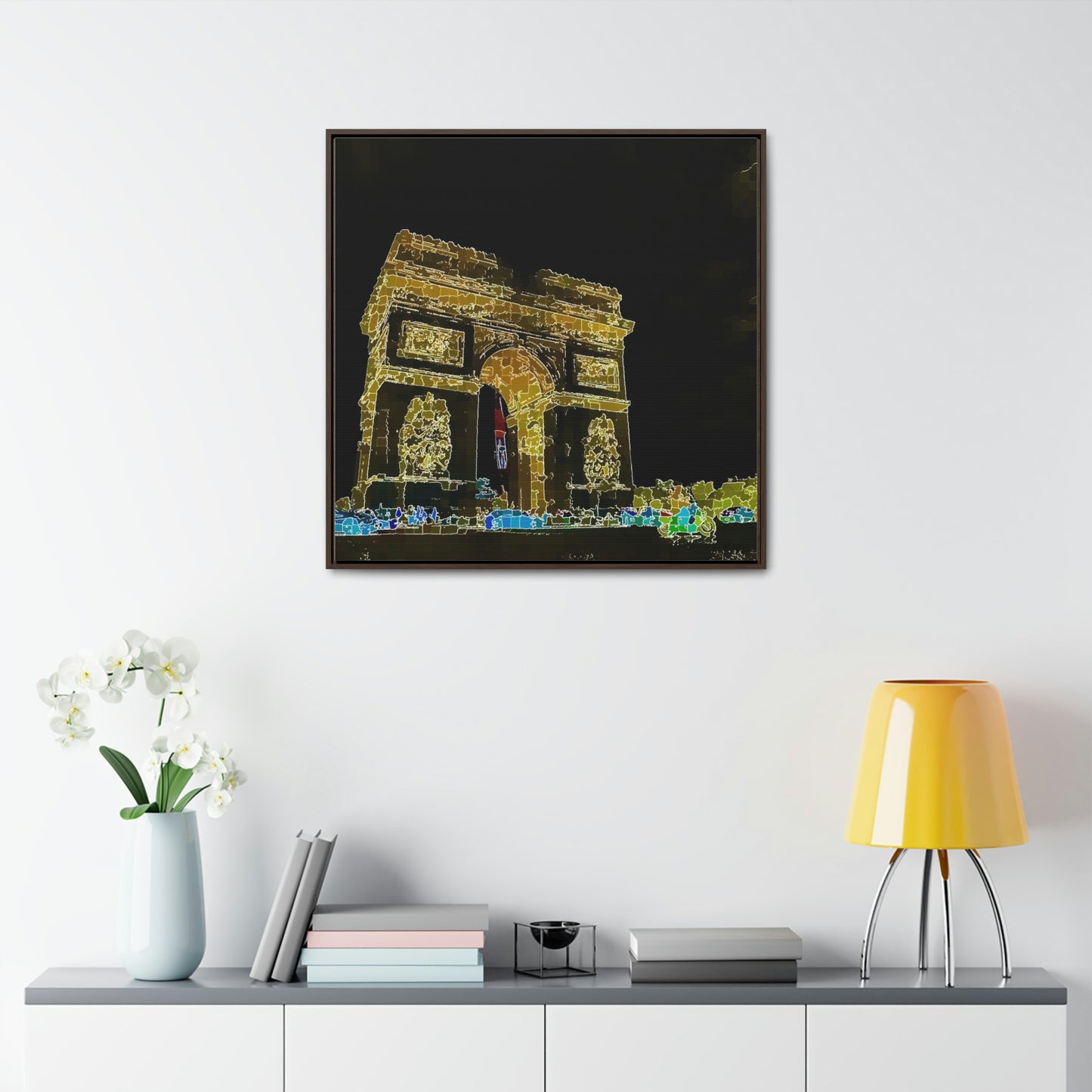Gallery Canvas Wraps, Square Frame ...  L'Arc de Triomphe ... 'Barbara Joan Bonnell-Holt Photo' ... Circa 1972 ... Oringinal Works ...