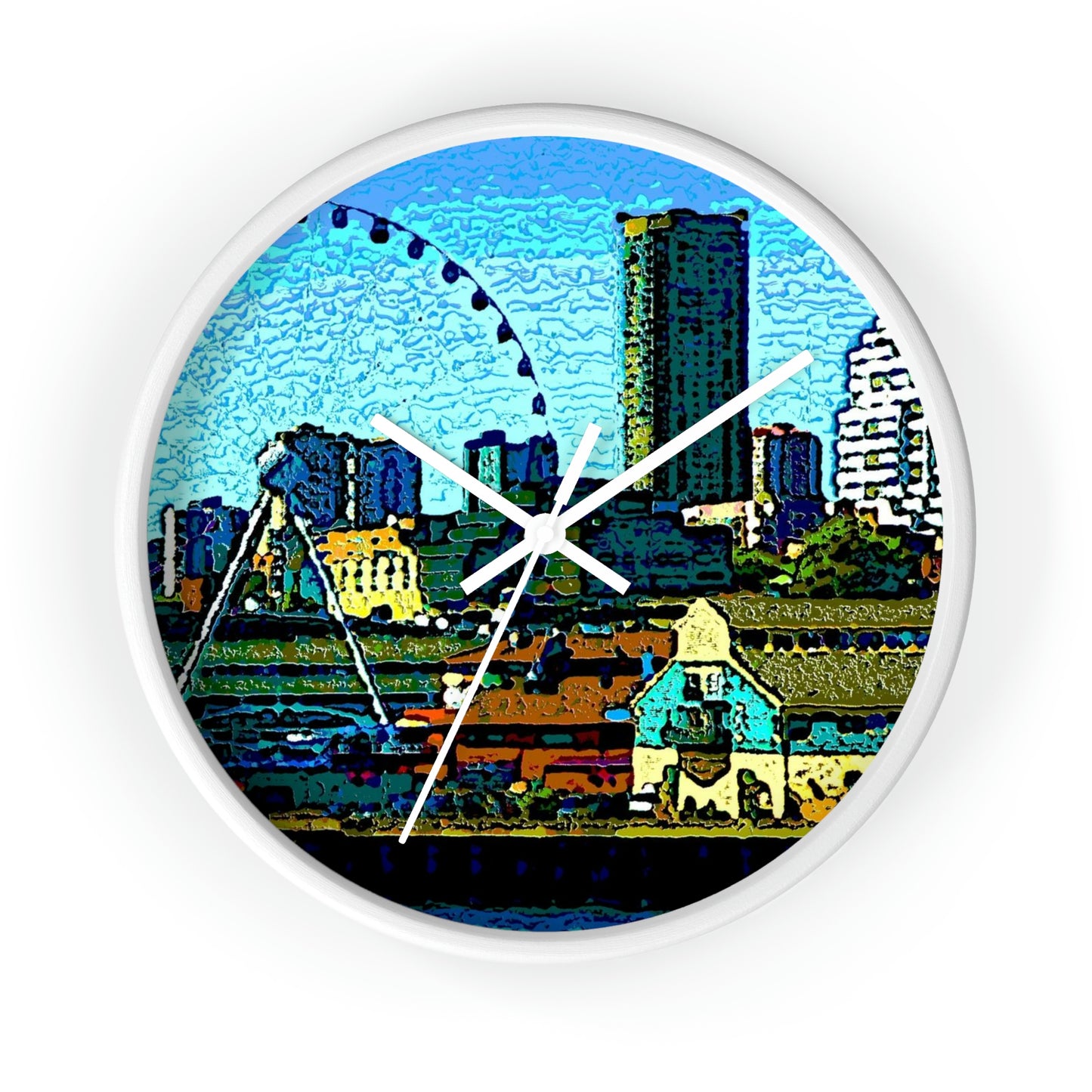 Wall clock ... That Classic Wheel ... 'Seattle's Wheel' ... & An Old Classic Waterside Vendors ...  'Family Archives' ... Original Works ...