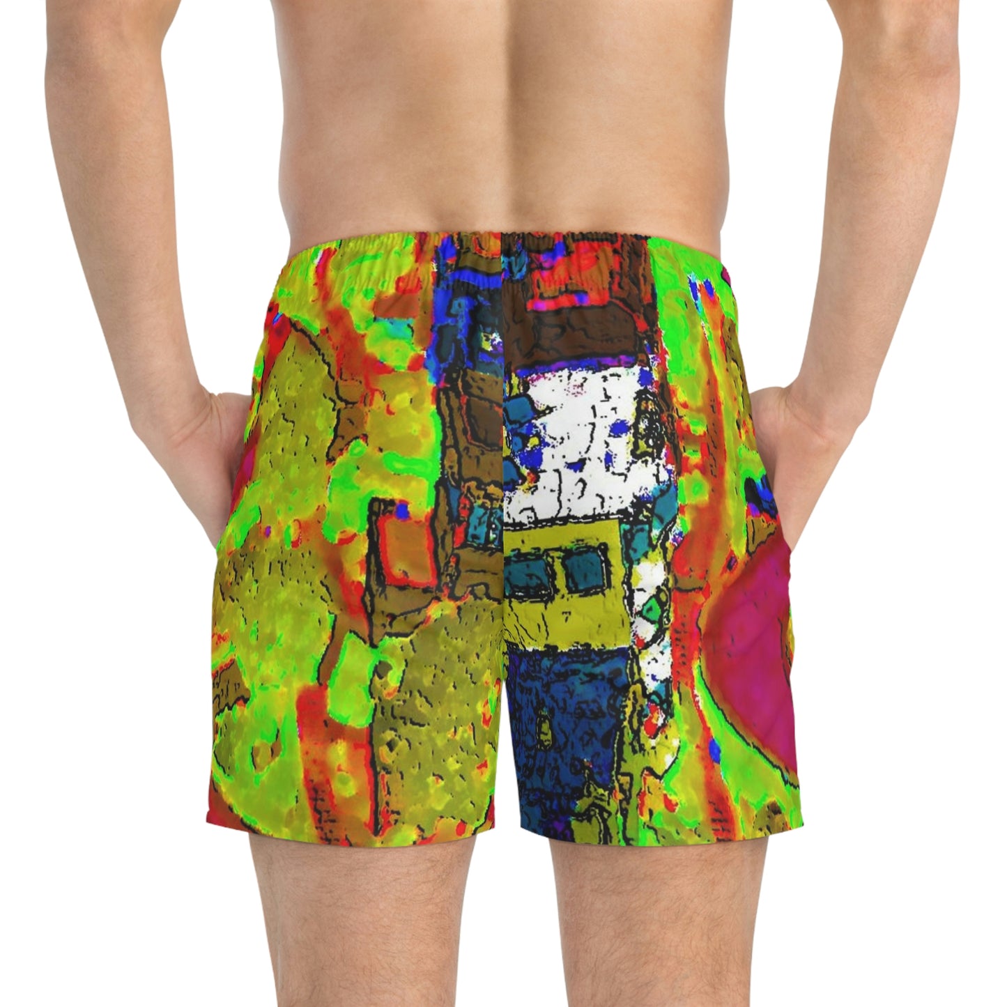 Swim Trunks ... A Crazy Street ... 'Eight Winding Curve-Switchbacks' ... "Lombard Street, San Francisco, CA' ... Family Archives: 1970's ... Original Works ...