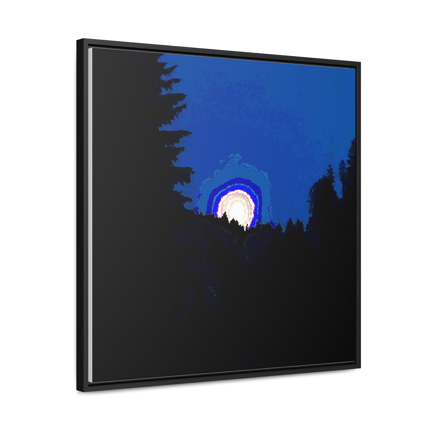 Gallery Canvas Wraps, Square Frame ... "The Road Home" ...' Over The River & Through The Woods To? ...' ... Moonscape Near Elk City, Idaho ... Original Works ... 5Jan23 ...