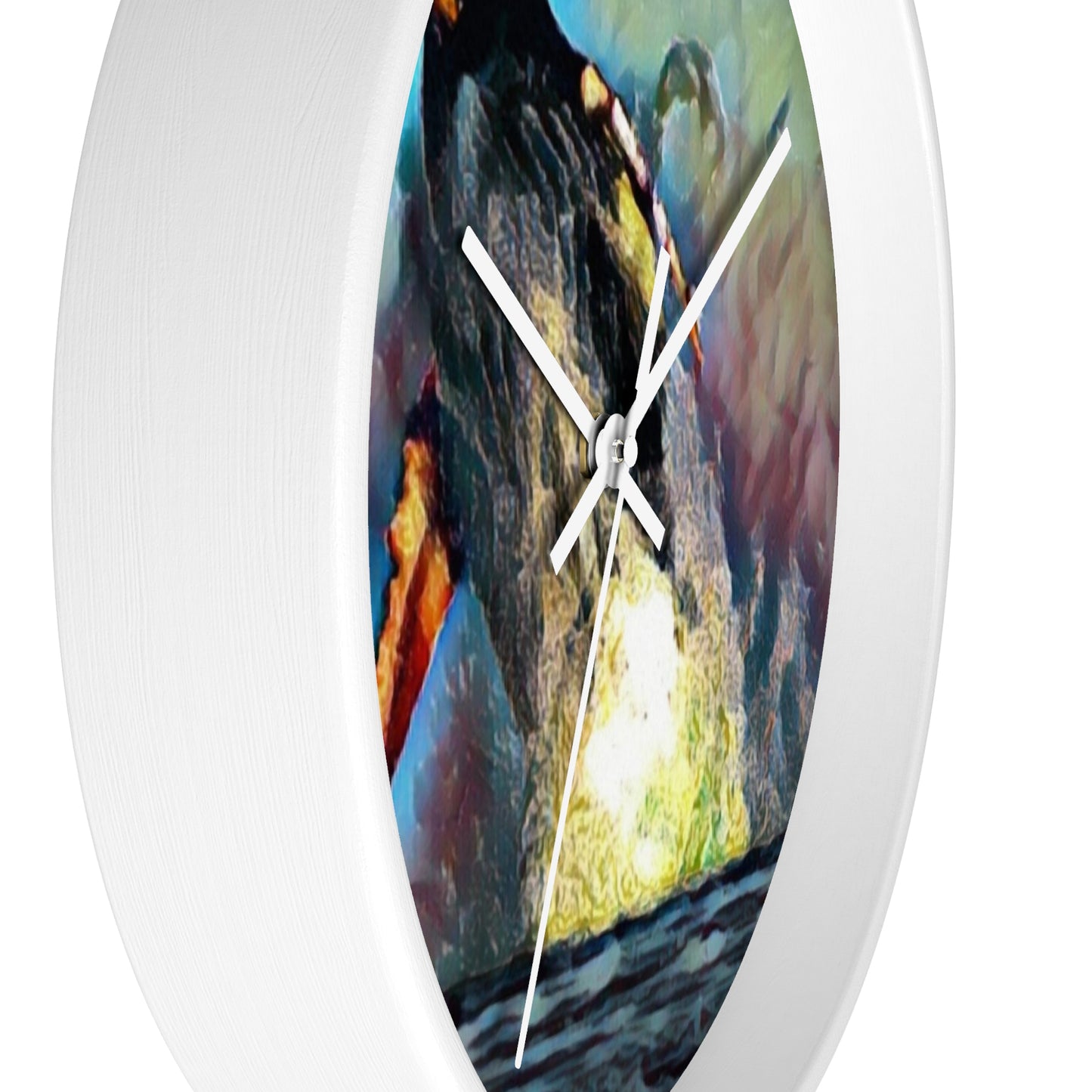 Wall Clock ... An Extraordinary Humpback Breach ... 'With Explosive Energy' ... Family Archives (KPH) ... Circa: 21st Century. Maui, HI ... Original Works ...
