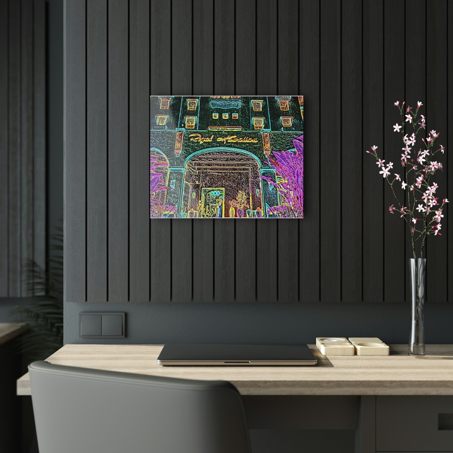 Acrylic Prints ...  "La Grande Entree" At: 'The Pink Palace' ... The Royal Hawai'ian ... Honolulu, HI ... '27Oct2014' ... Original Works ...