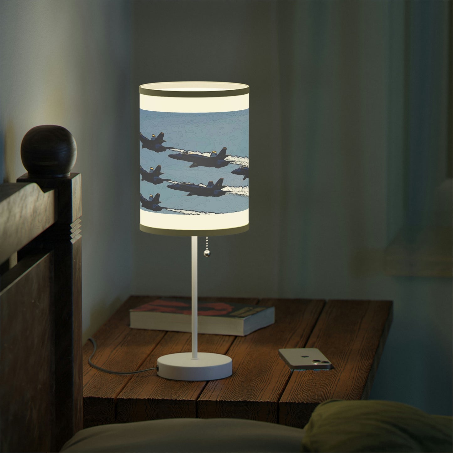 Lamp on a Stand, US|CA plug ... Seattle Seafair ..."Blue Angels Run Over Lake Washington" ... Circa Mid 1980's ... Dr FJ Holt ... Original Works ...