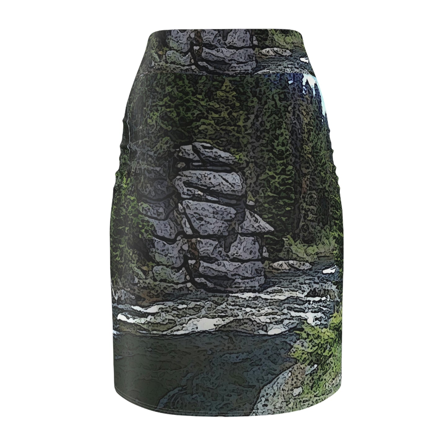 Women's Pencil Skirt ..."I Am Innocent" ... Tricky-Dick Immortalized ... Nixon Rock: Along The River ... Central Idaho, Summer 2020 ... Original Works ...