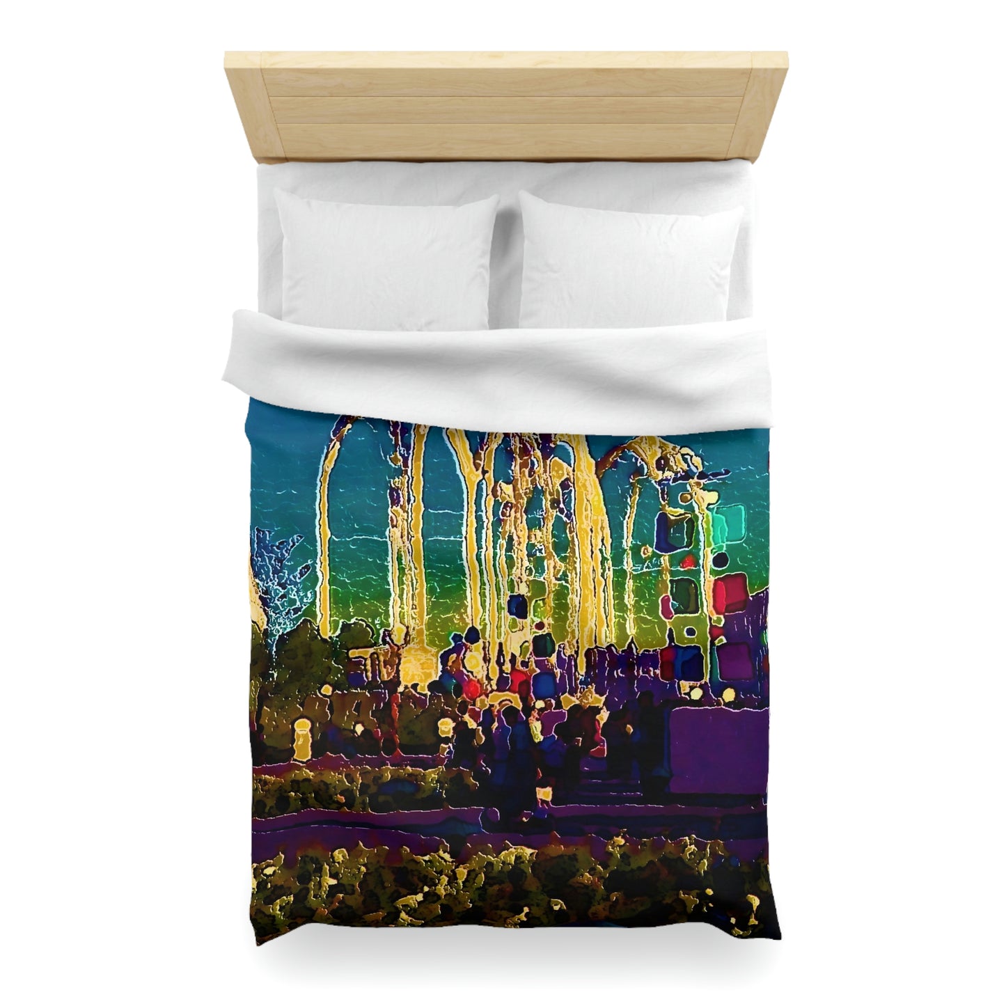 Microfiber Duvet Cover ... "Arches 'Like-No-Other' ... " Seattle World's Fair: 1962. A Family Original ...