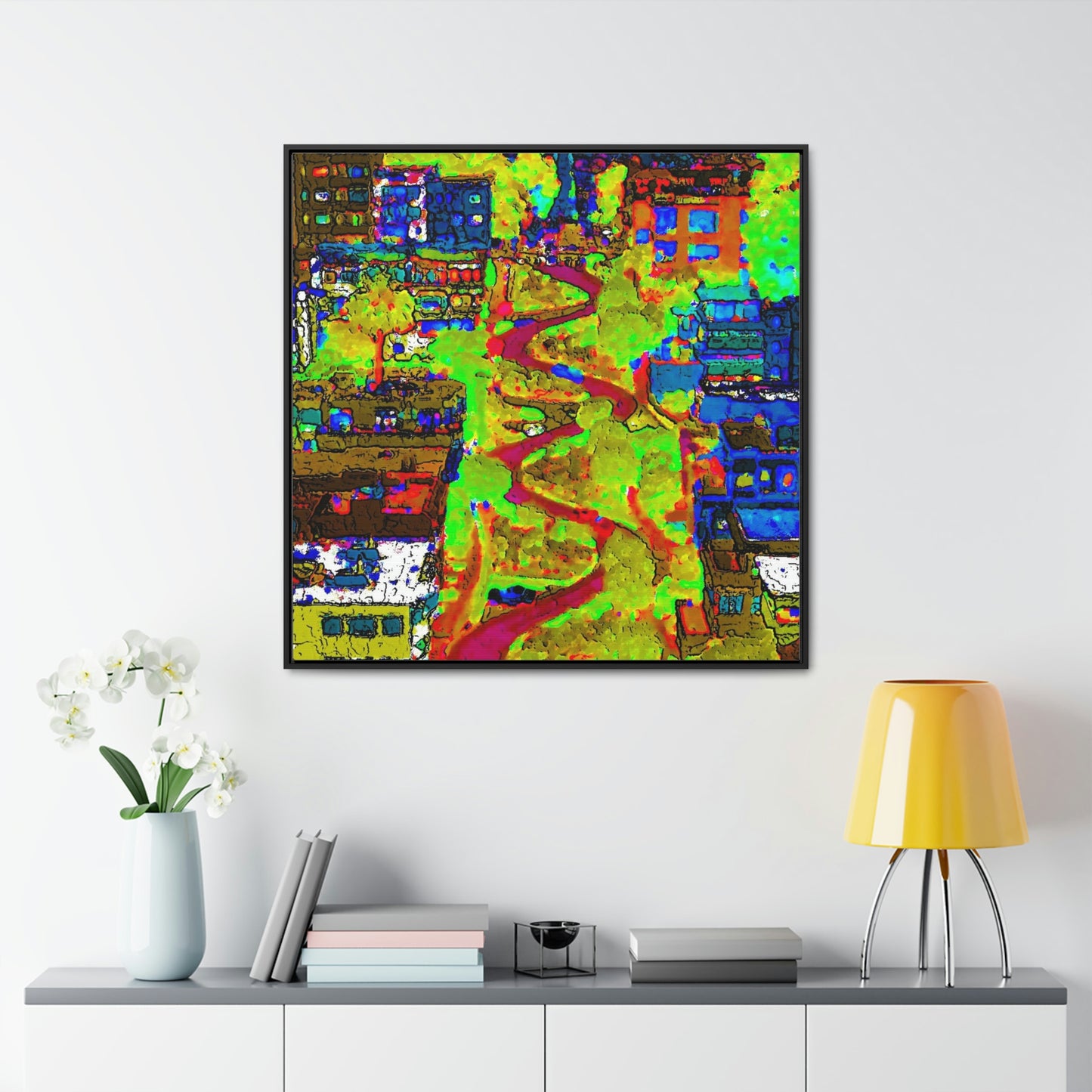 Gallery Canvas Wraps, Square Frame ... A Crazy Street ... 'Eight Winding Curve-Switchbacks' ... "Lombard Street, San Francisco, CA' ... Family Archives: 1970's ... Original Works ...