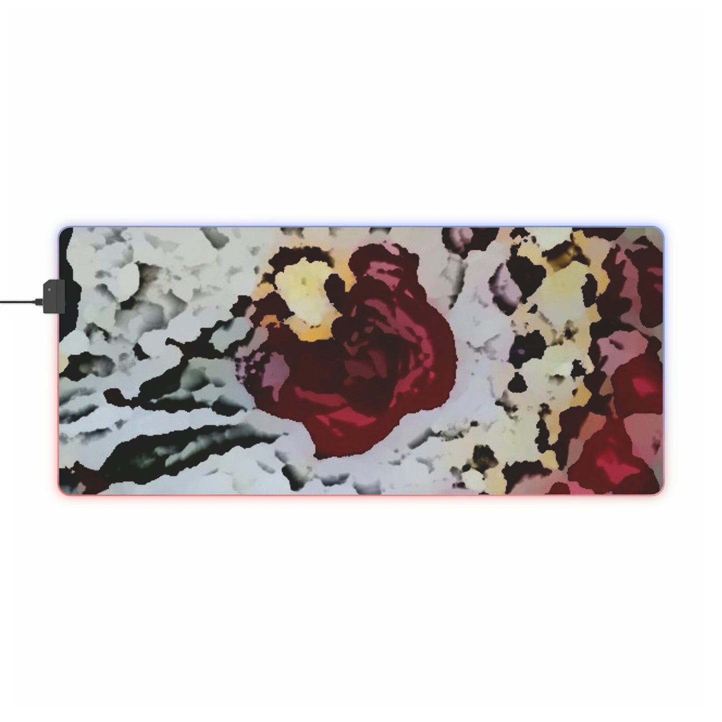 LED Gaming Mouse Pad ... "A Friendly Flower" ... Pointsettia 'Pointing' ... Original Works ... (Supplied Photograph) ...