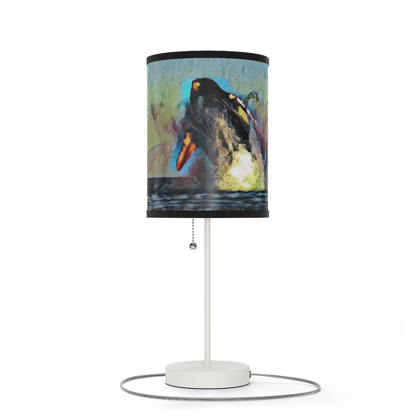Lamp on a Stand, US|CA plug ... An Extraordinary Humpback Breach ... 'With Explosive Energy' ... Family Archives (KPH) ... Circa: 21st Century. Maui, HI ... Original Works ...