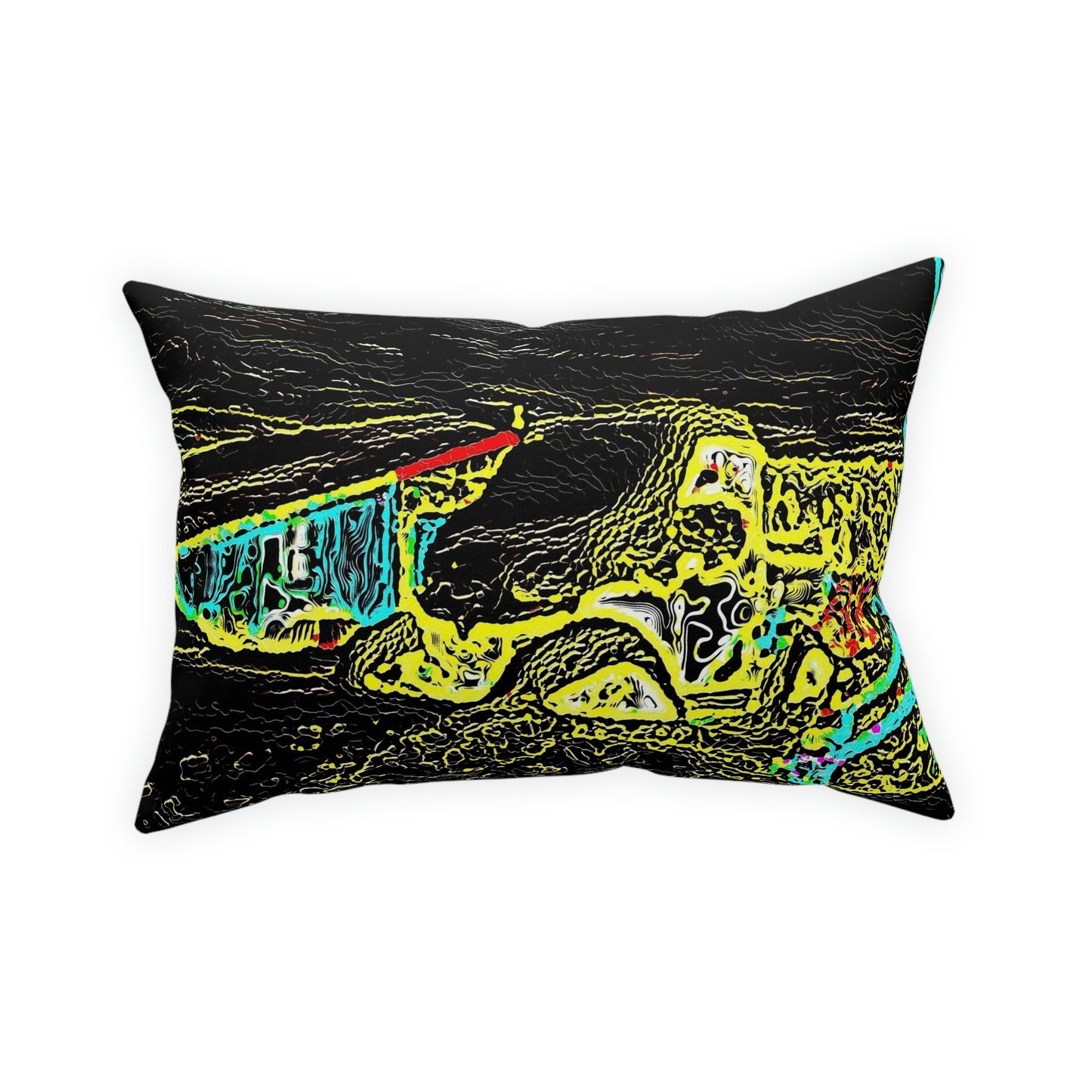 Broadcloth Pillow ...  "Snow Vehicle In Snow Storm At-Rest" ... Circa 12Mar23 ... Central Idaho ... 18-Hours Rendering Time: Original Works ...