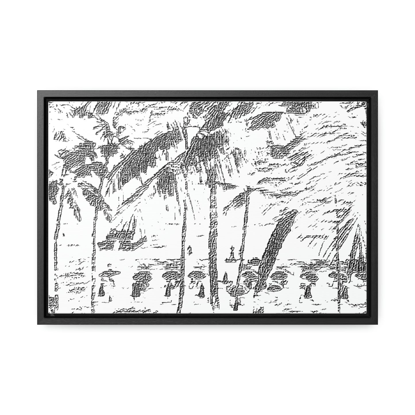 Gallery Canvas Wraps, Horizontal Frame ... "The Royal Hawai'ian: Waikiki Beach_Beach" ... Honolulu, HI ... Ocotber 2014 (Halloween) ... Original Works ...
