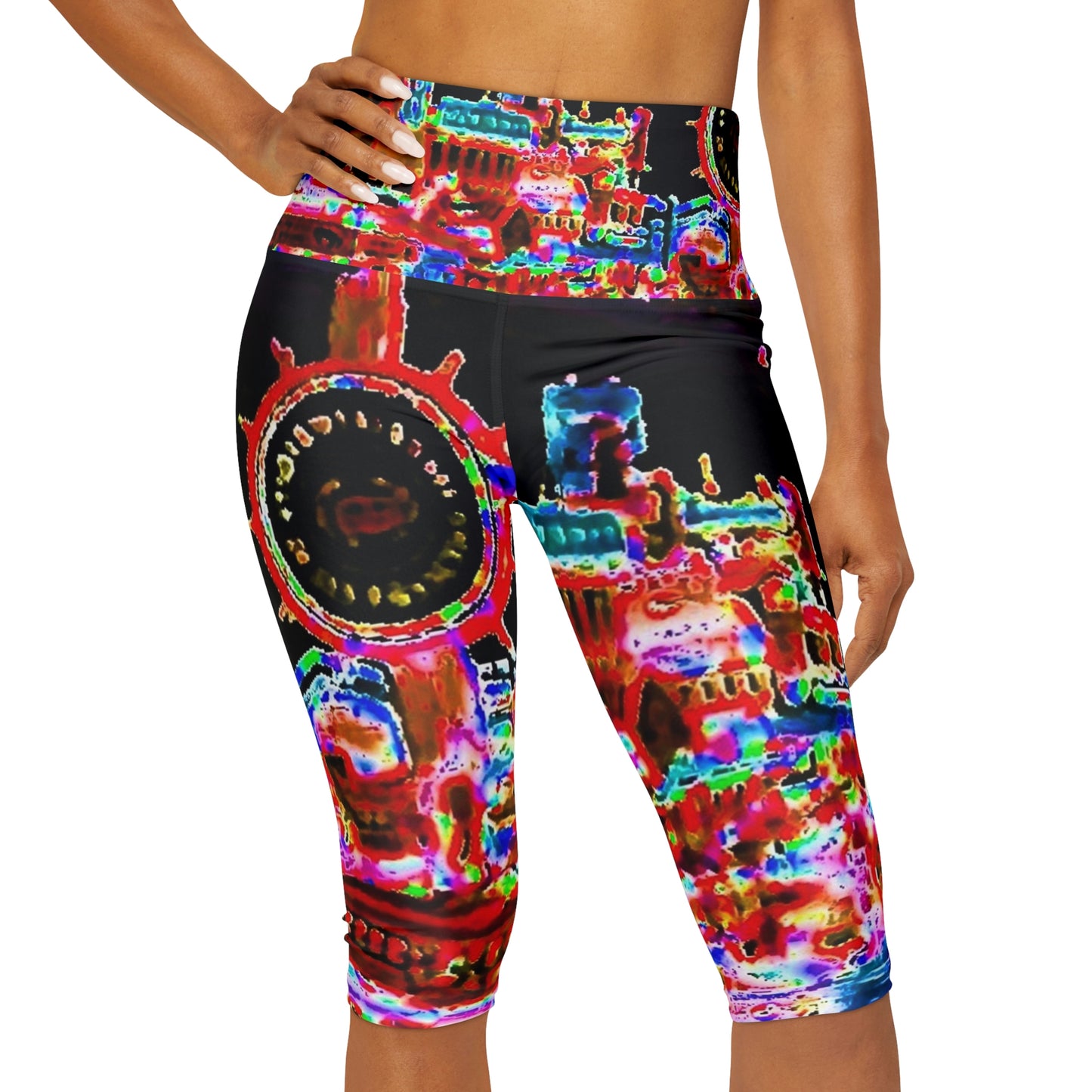 Yoga Capri Leggings ... "No.9 Fishermen's Grotto - Fishermen's Wharf, SF, California" ... Family Archives: 1970's ... Original Works ...