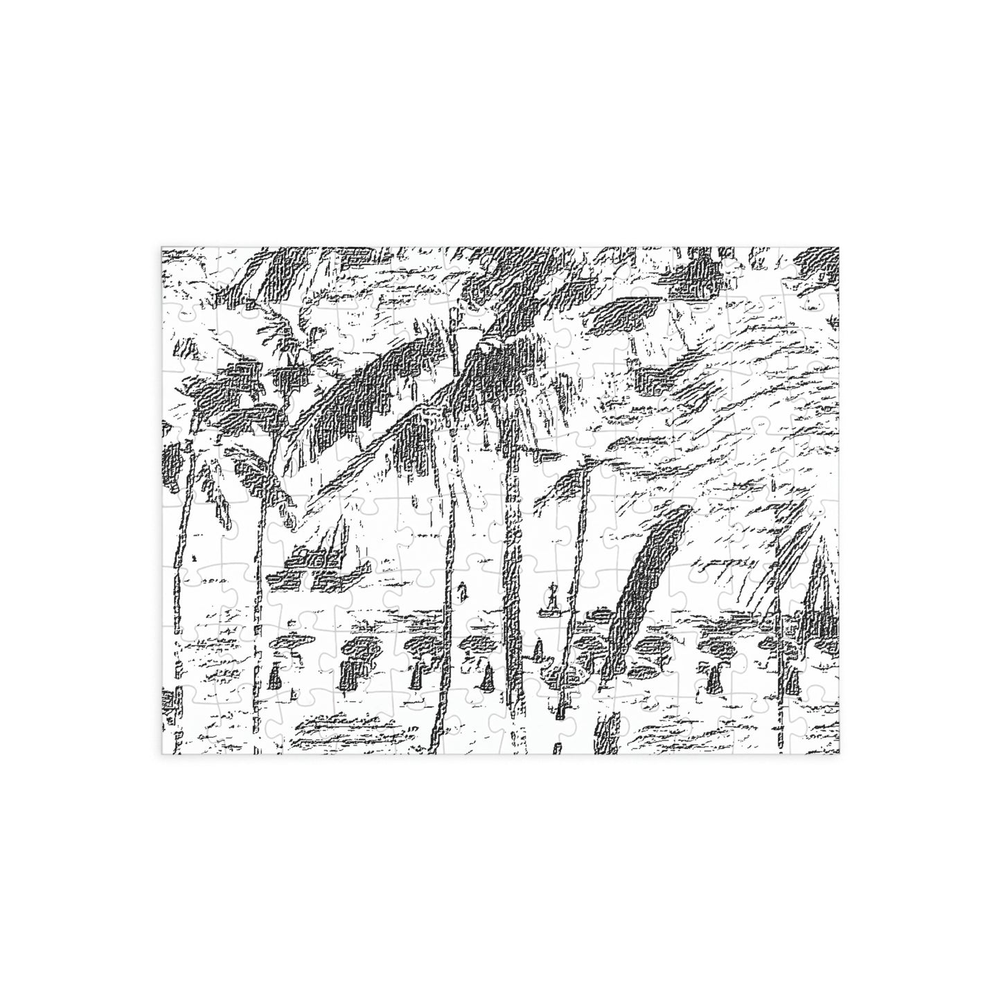 Puzzle (96, 252, 500, 1000-Piece) ... "The Royal Hawai'ian: Waikiki Beach_Beach" ... Honolulu, HI ... Ocotber 2014 (Halloween) ... Original Works ...