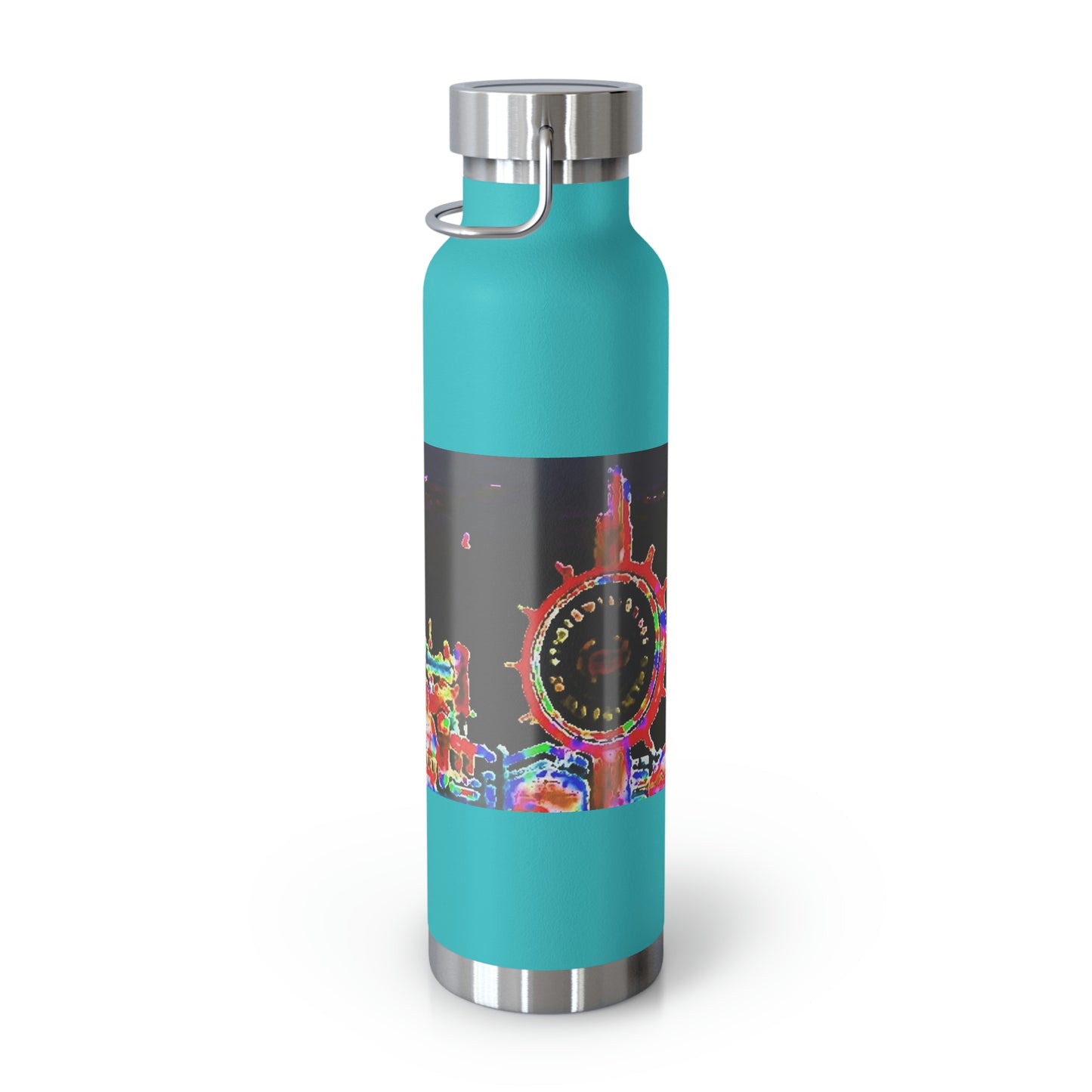 Copper Vacuum Insulated Bottle, 22oz ... "No.9 Fishermen's Grotto - Fishermen's Wharf, SF, California" ... Family Archives: 1970's ... Original Works ...