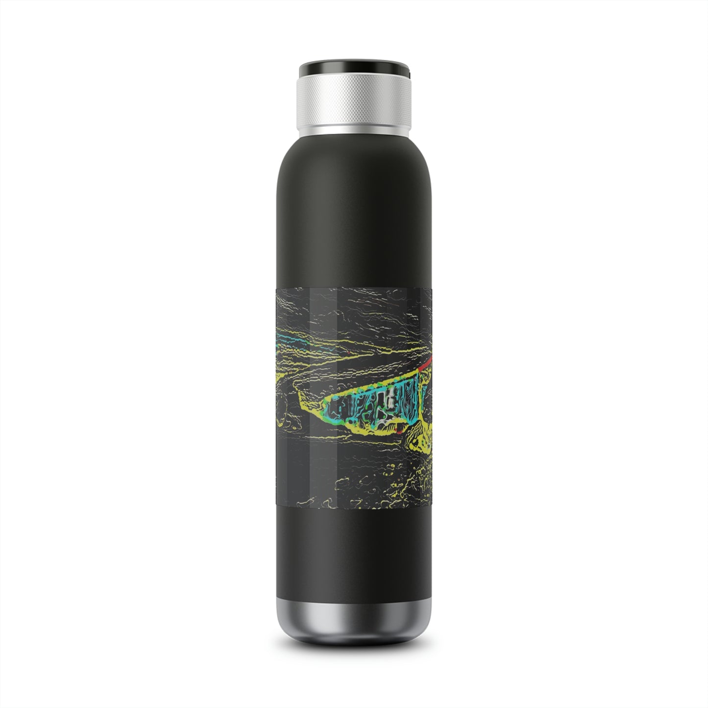 Soundwave Copper Vacuum Audio Bottle 22oz ... "Snow Vehicle In Snow Storm At-Rest" ... Circa 12Mar23 ... Central Idaho ... 18-Hours Rendering Time: Original Works ...