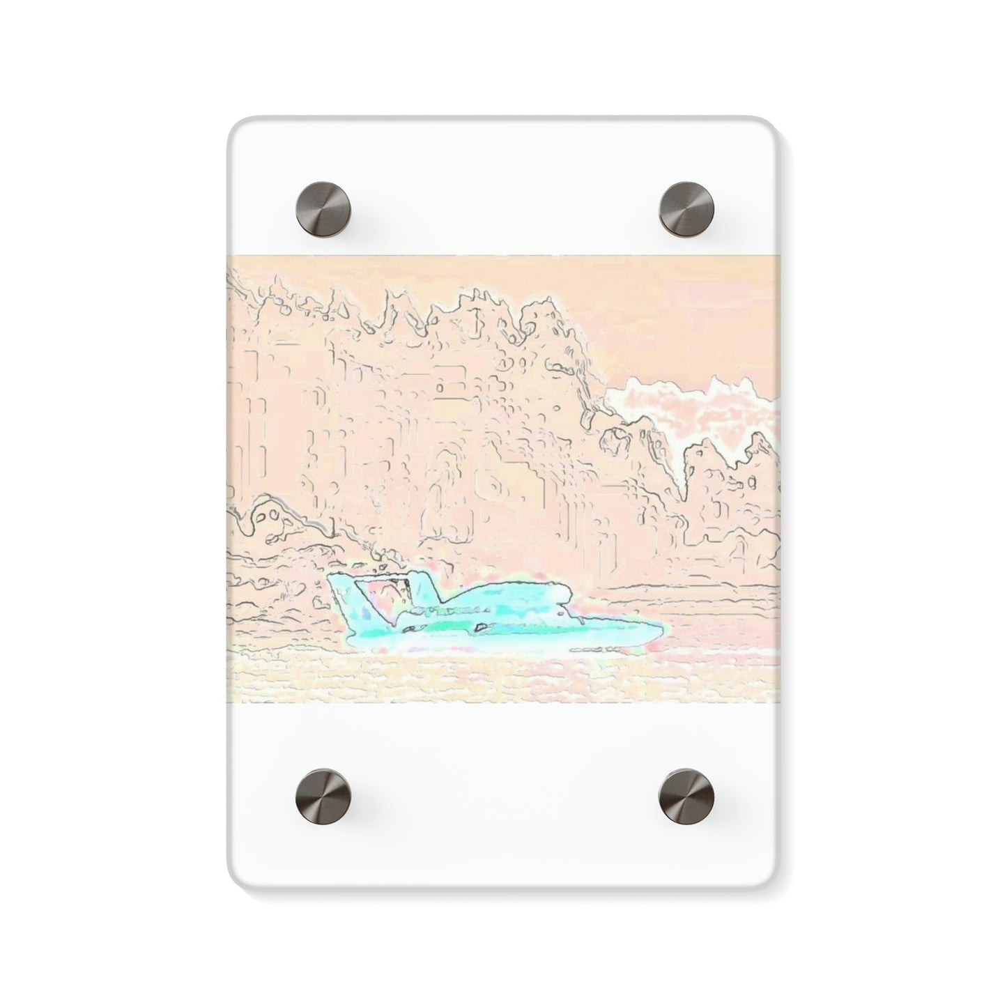 Acrylic Wall Art Panels ... Seattle Columbia Cup On Lake Washington ... "Dave Wilcox Heads For The Win" ... Associate Gift-Photo ... Original Works ...