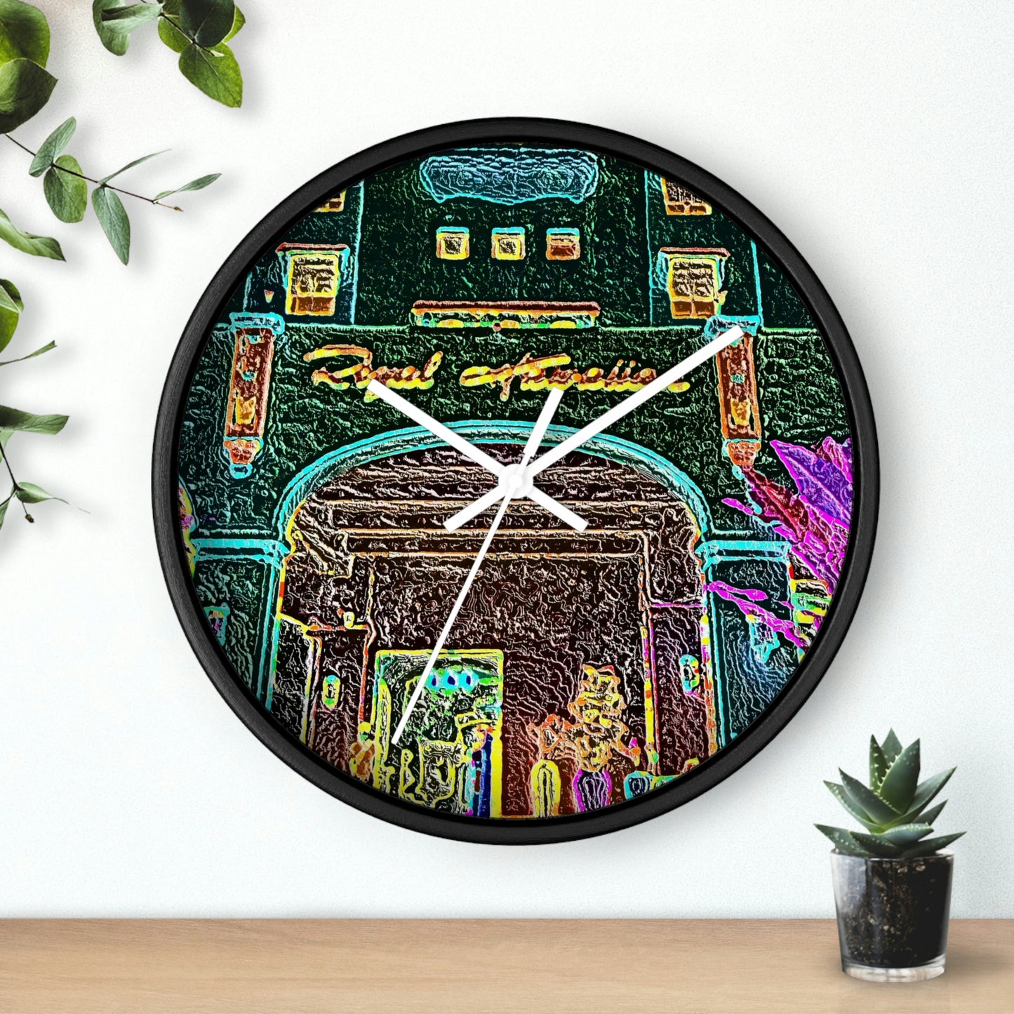 Wall Clock ... "La Grande Entree" At: 'The Pink Palace' ... The Royal Hawai'ian ... Honolulu, HI ... '27Oct2014' ... Original Works ...
