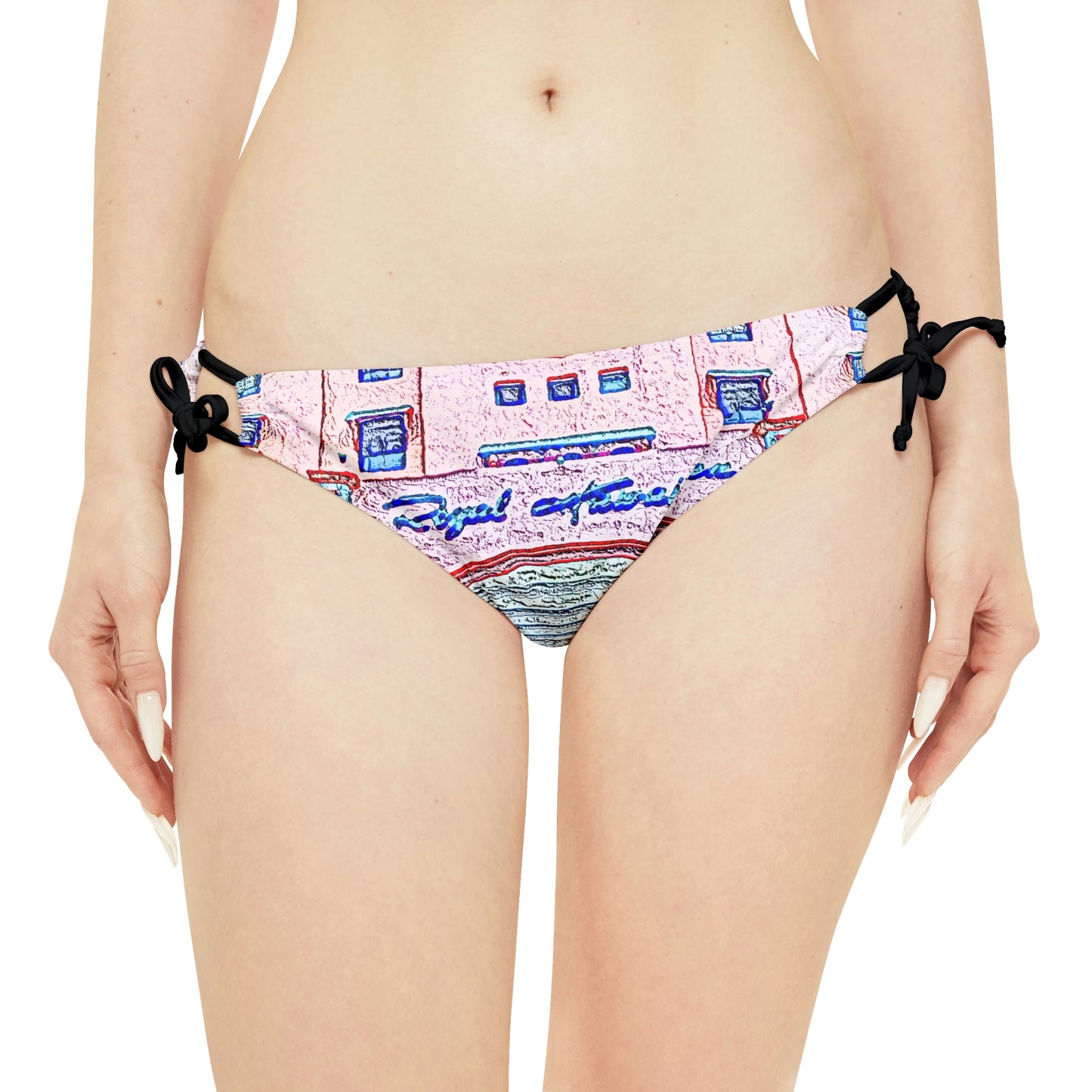 Strappy Bikini Set ... "La Grande Entree" At: 'The Pink Palace' ... The Royal Hawai'ian ... Honolulu, HI ... '27Oct2014' ... Original Works ...