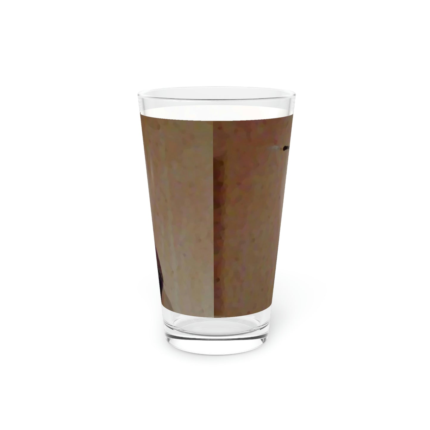 Pint Glass, 16oz ...  A Colleague Overseas ... 'Enjoying A Fag' ... Original Works ... "April Fools 2023" ... Hot-Tranny-Smoke ...