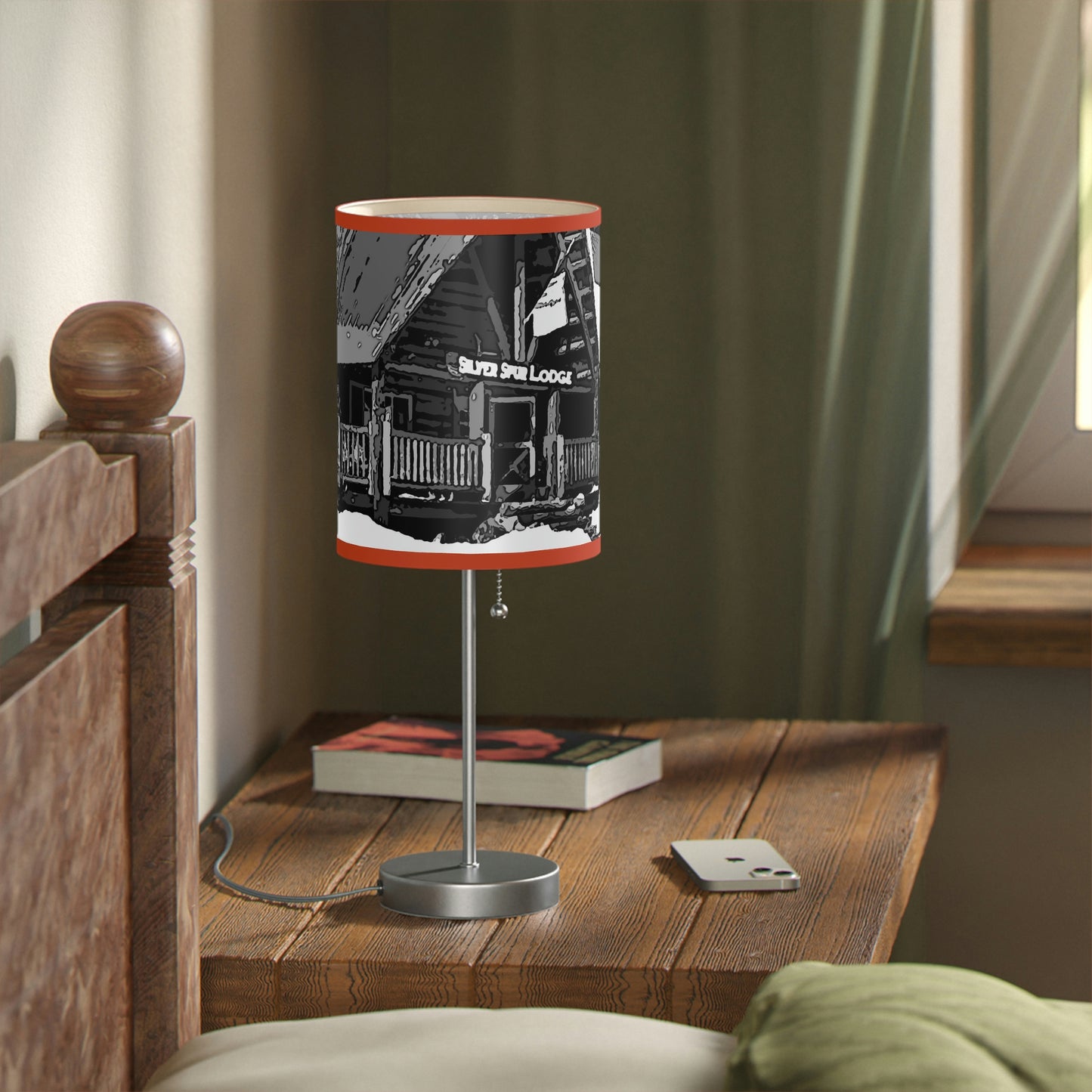 Lamp on a Stand, US|CA plug ... A Beautiful Lodge & Back-Country Outfitter In A Mountain Town ... 'Dixie, Idaho, November 2022' ... Original Works ...