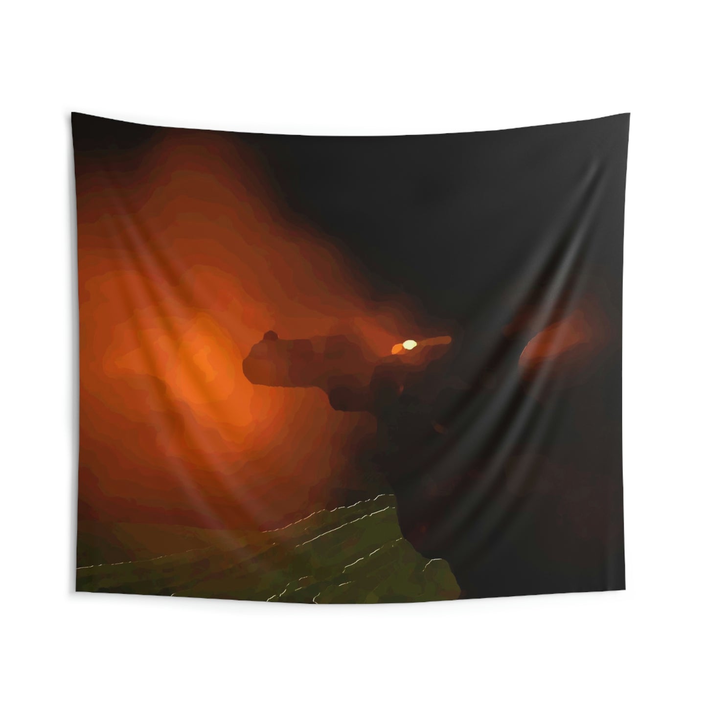 Indoor Wall Tapestries ... Ruger .357 Magnum Early-Morning-Target-Practice ... 'Circa April 2022' ... Original Works ...