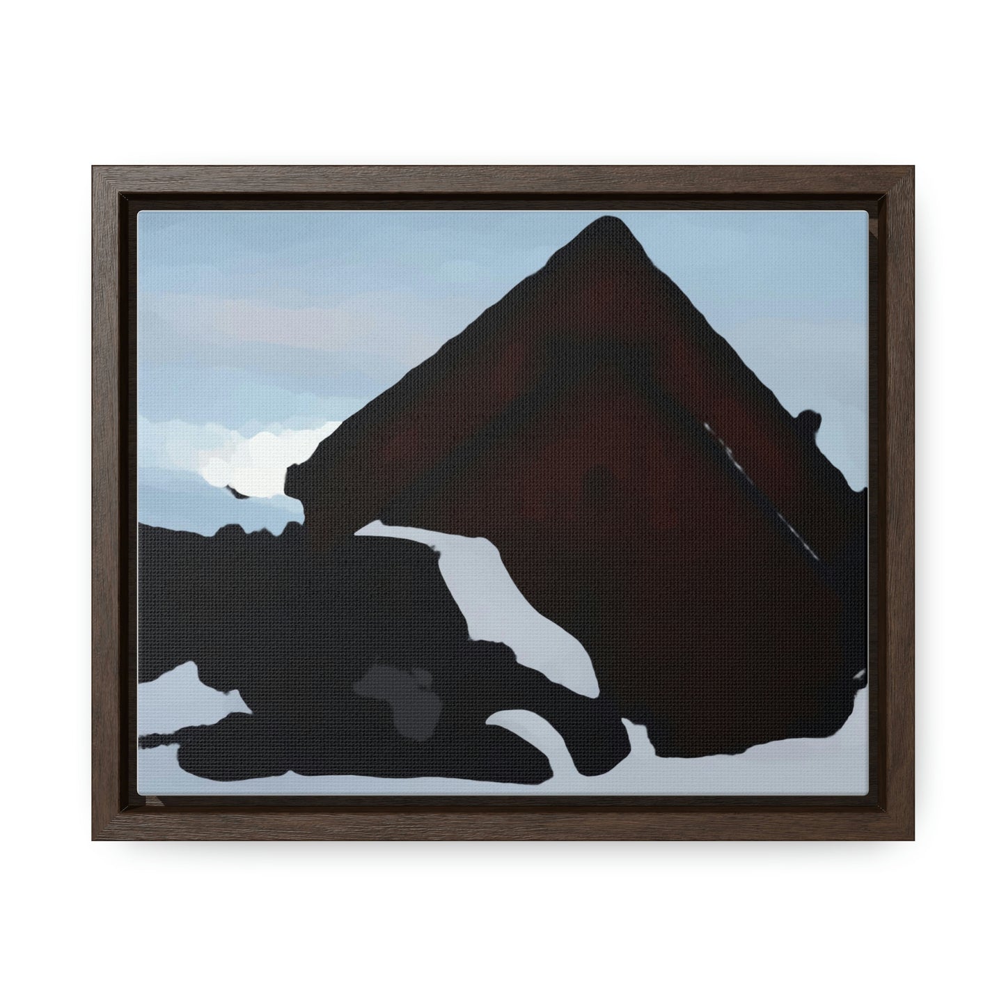 Gallery Canvas Wraps, Horizontal Frame ... After An Intense Snow Storm ... 'Digging Out' ... A Vehicle & Cabin "In The Mountains" ... March 2023 ... Original Works ...